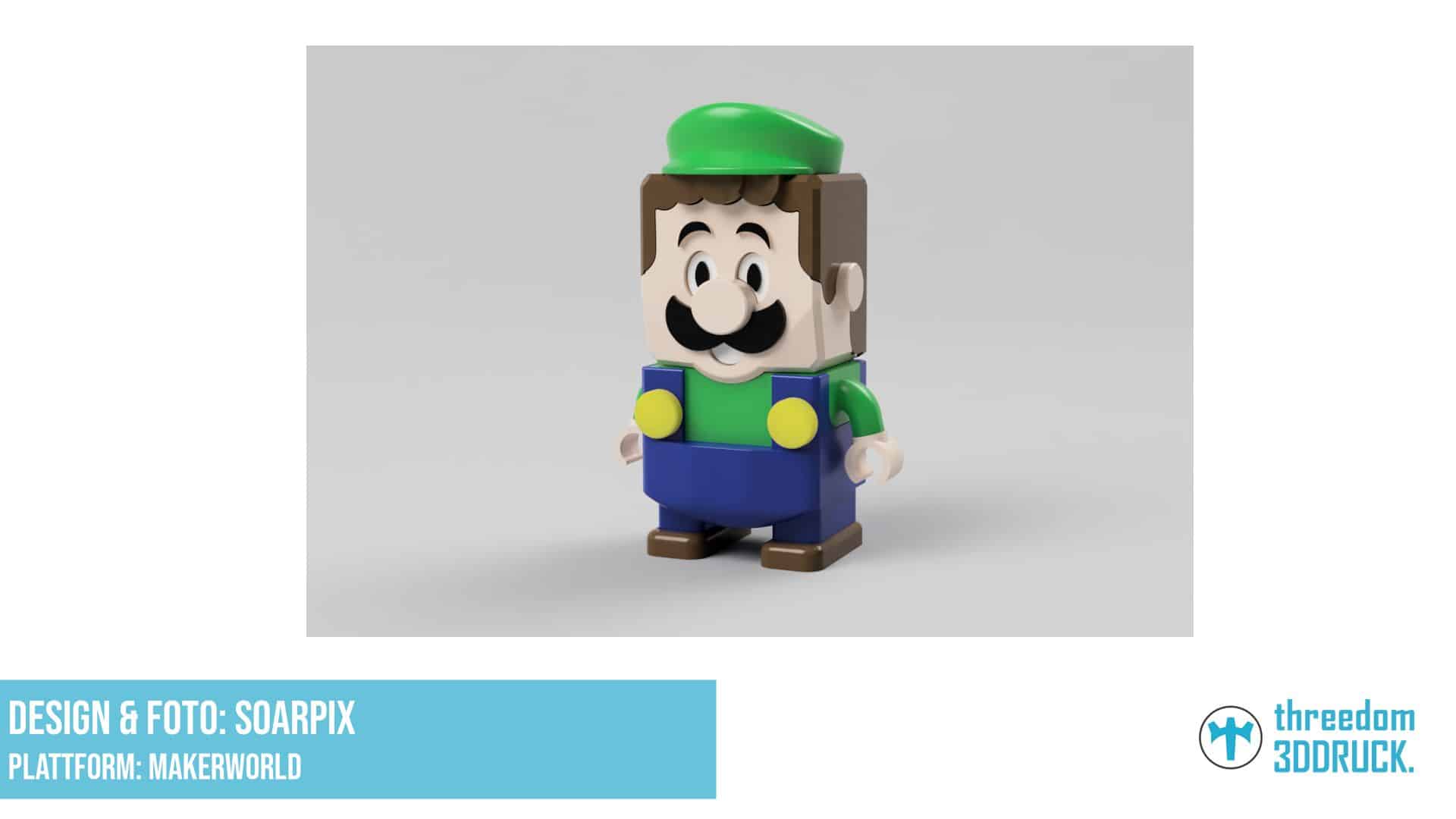 LEGO-Stil Luigi – Super Mario – Vollständiger Satz