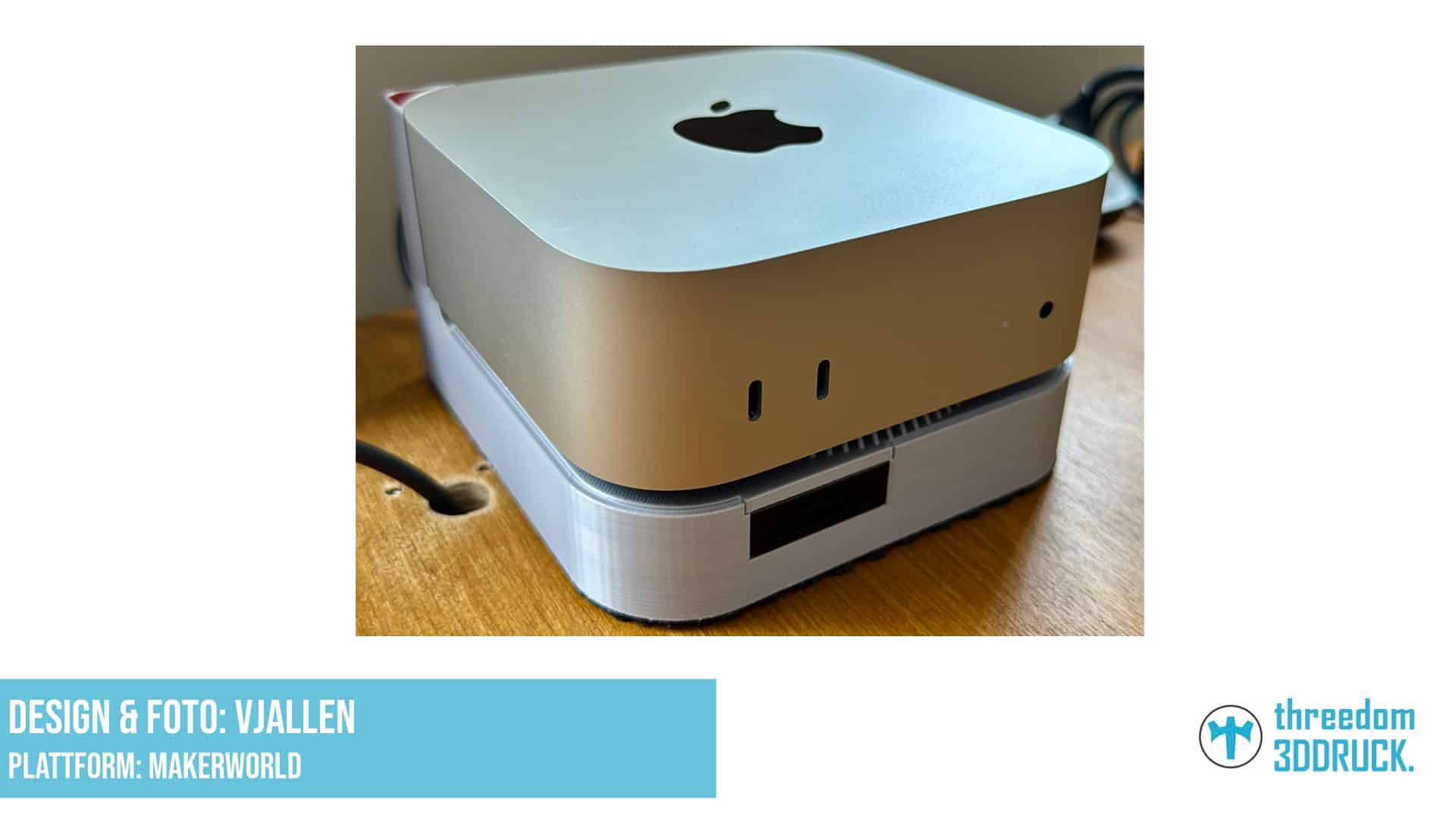 M4 Mac Mini Halterung mit SD-Kartenleser