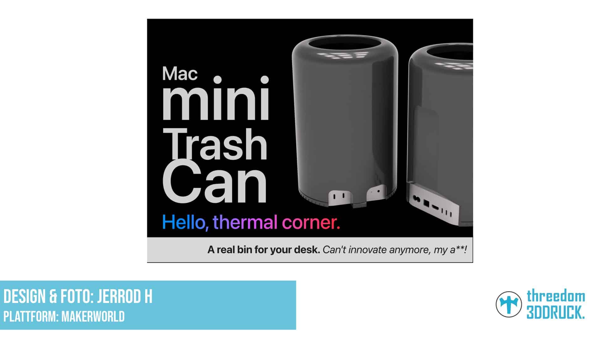 M4 Mac Mini Desktop-Trashcan-Gehäuse