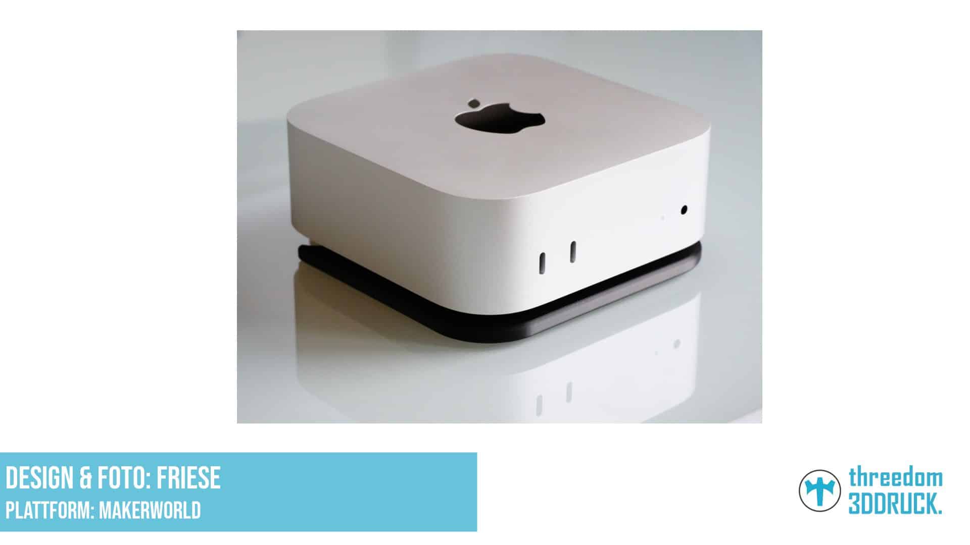 Mac mini M4 Stand mit Power-Button-Ausschnitt