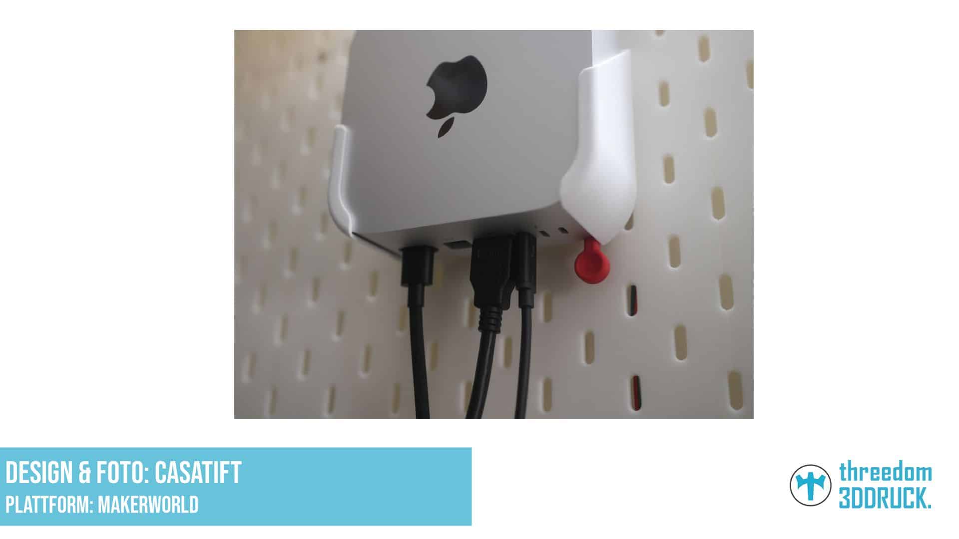 Mac Mini M4 2024 IKEA Skadis Halterung