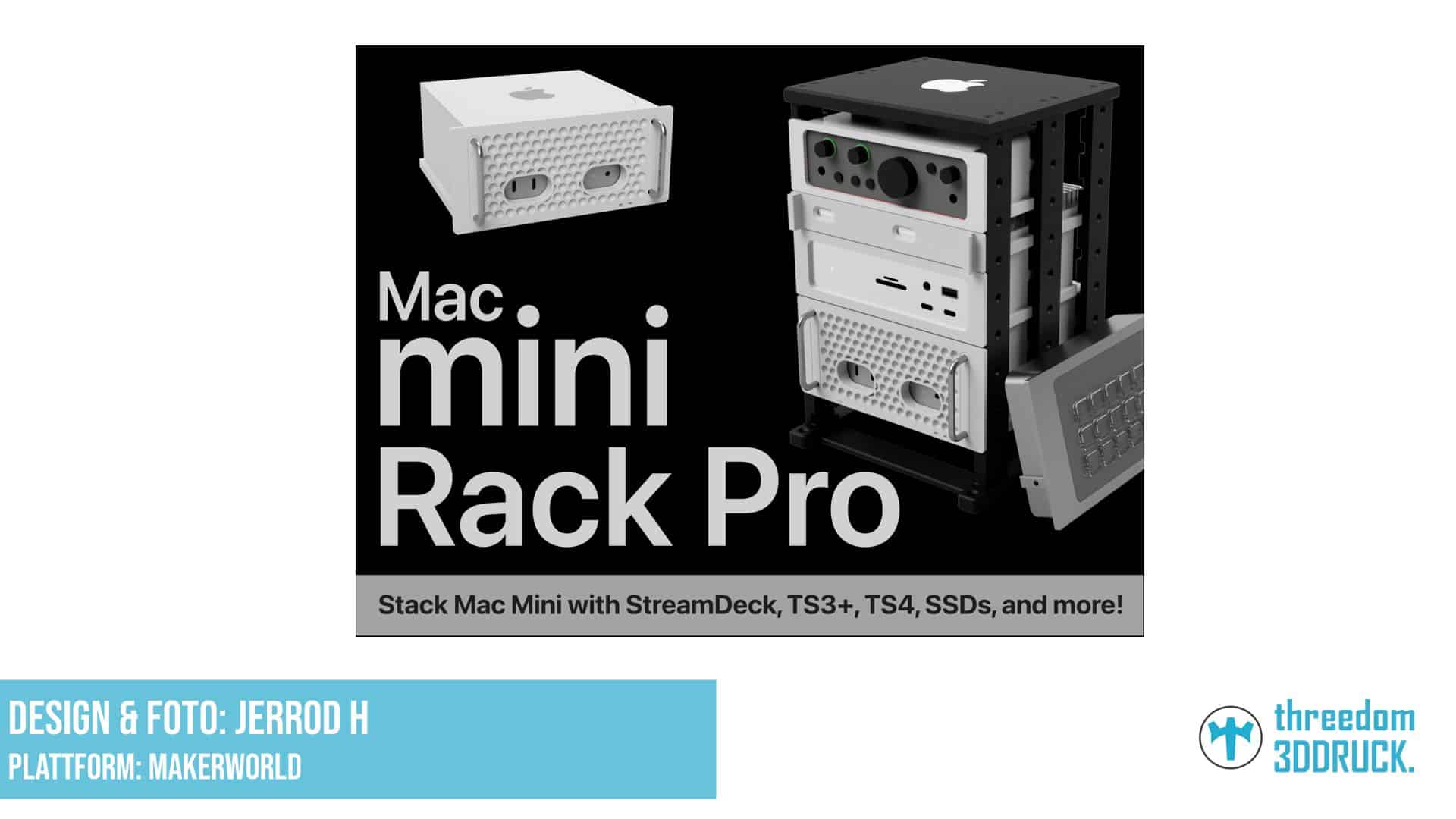 Mac mini Rack Pro Kit für M4 Mac mini und Zubehör