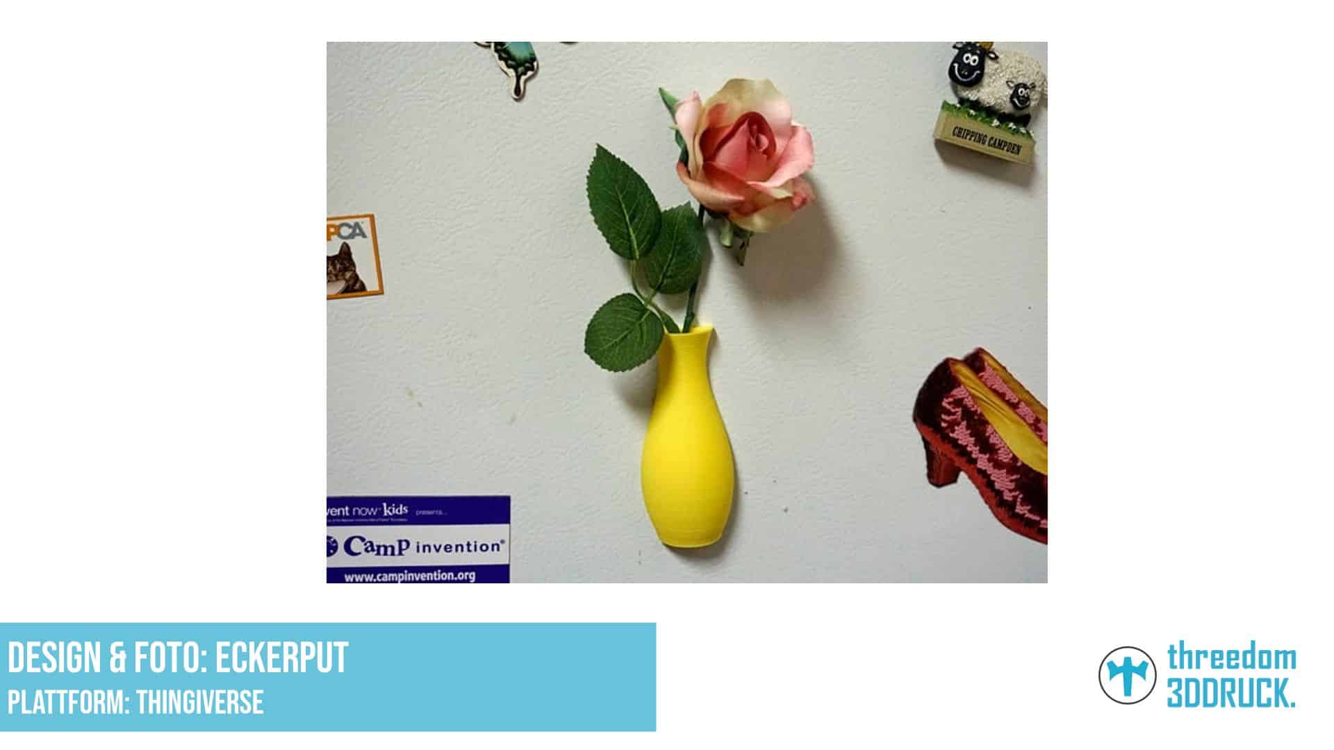 Magnetische Vase für Schrank oder Kühlschrank