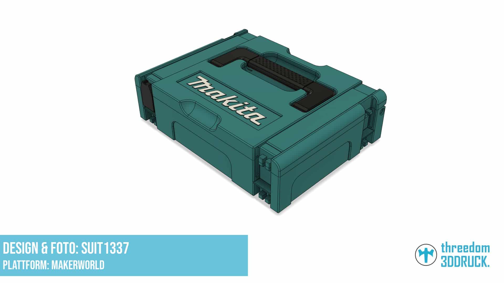 Makita MAKPAC Mini Werkzeugkasten 3D-Druckmodell