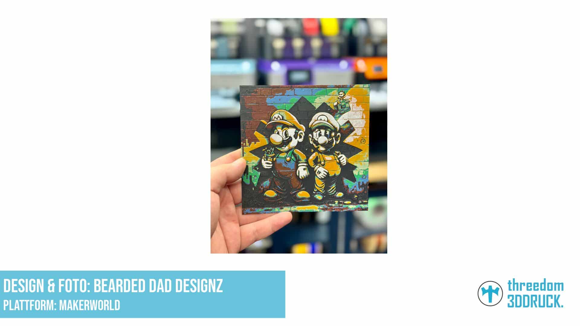 Mario Street Graffiti 3D-Druckmodell