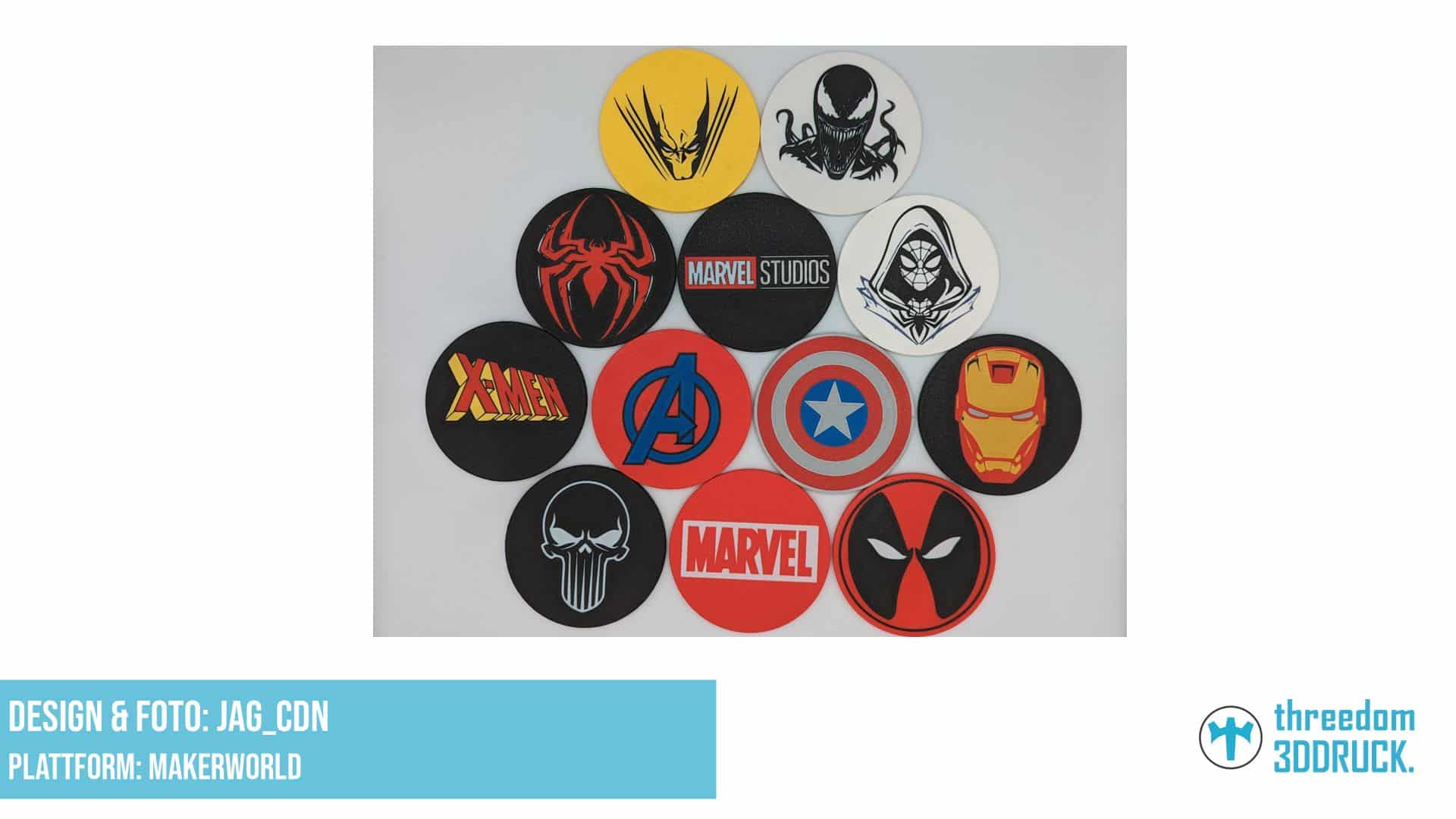 Marvel Getränkeuntersetzer Set Vol. 1