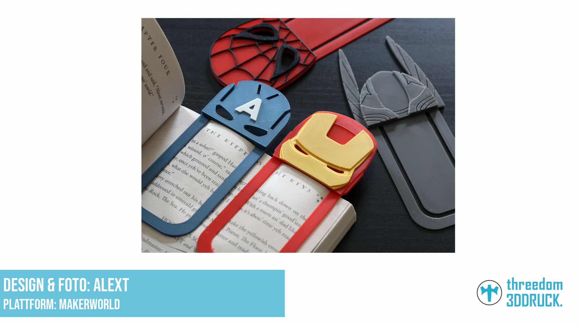 Avengers Superhelden-Lesezeichen