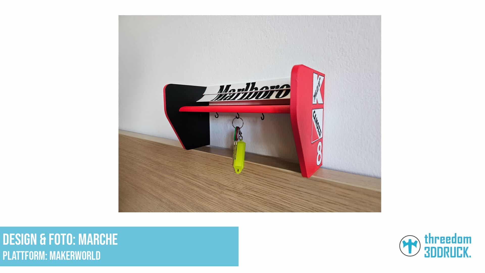 McLaren Senna 1993 Heckflügel Schlüsselhalter