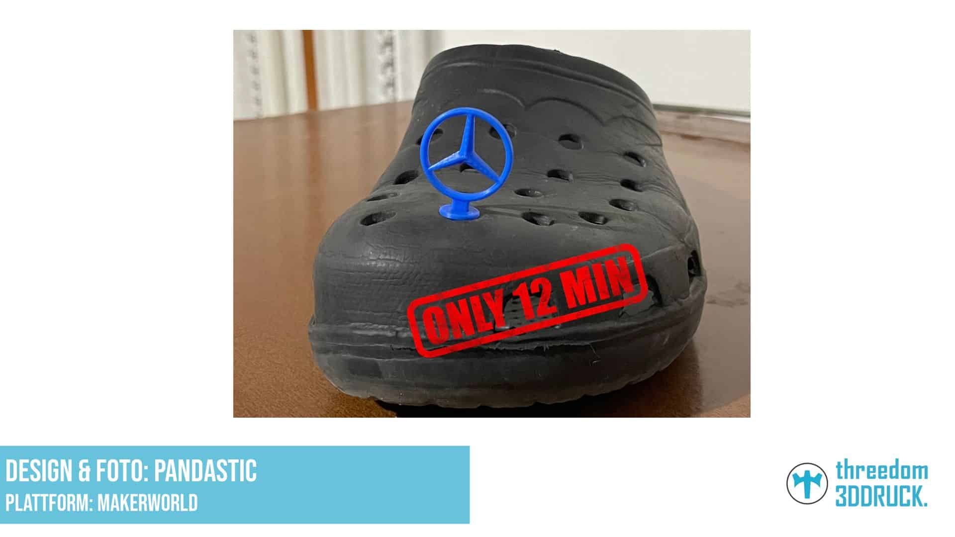 Mercedes-Logo Jibbitz für Crocs
