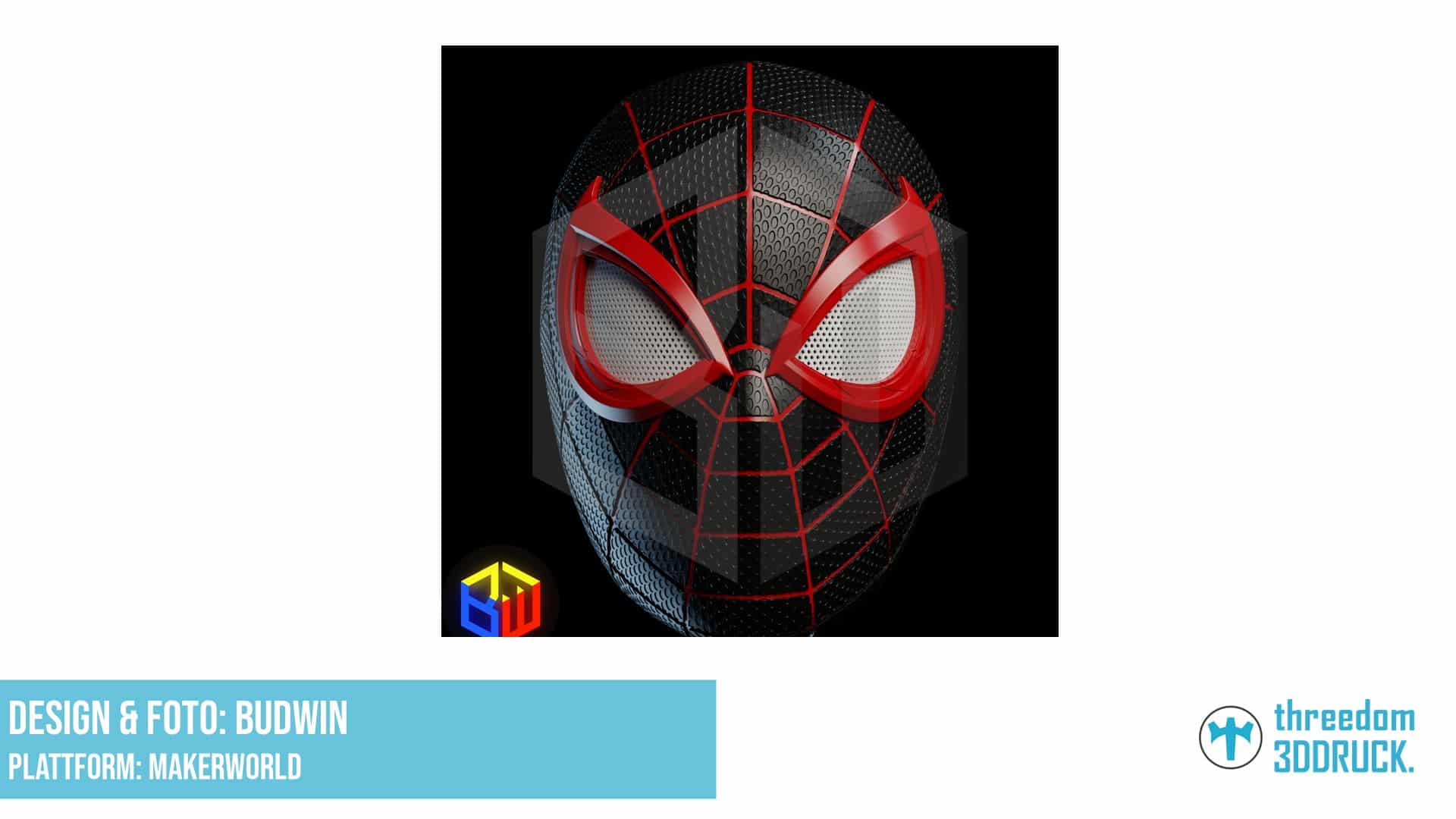 Miles Morales PS5 Texturiertes Helm-Modell