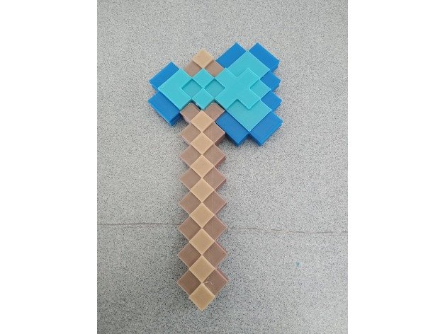 Minecraft-Axt aus dem 3D-Drucker