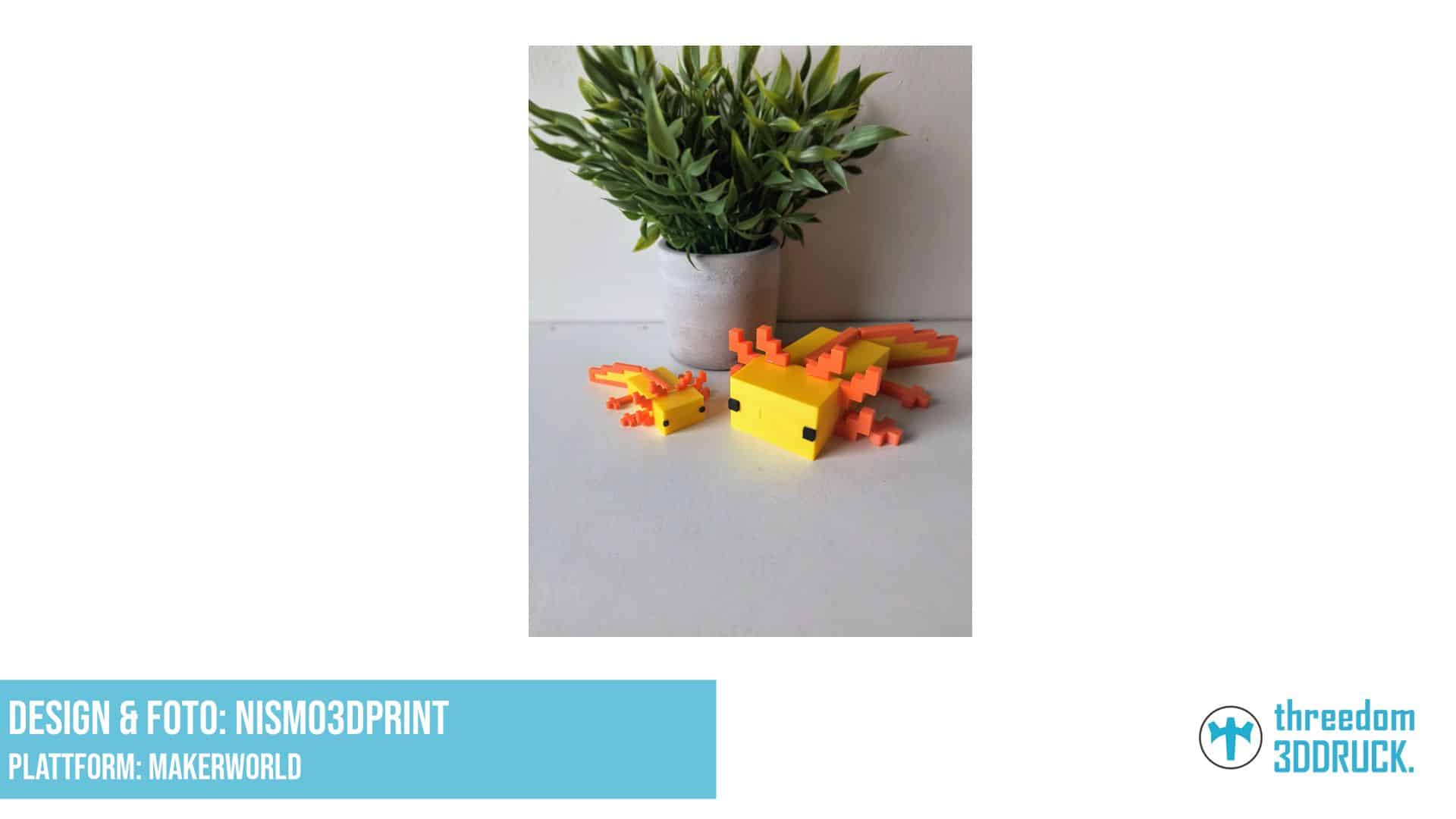 Minecraft Axolotl Flexi-Spielzeug