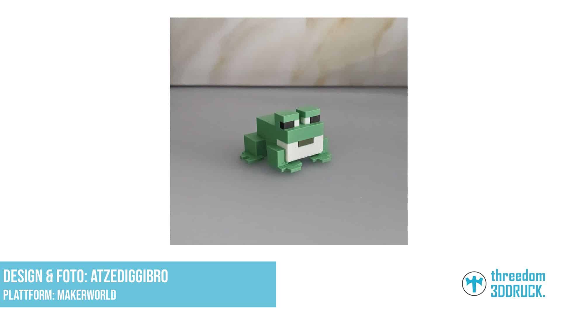 Minecraft-Frosch-Figur