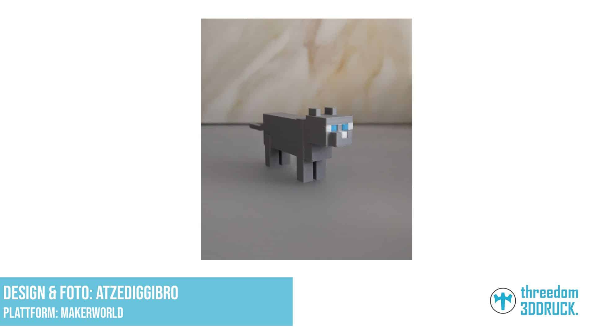 Minecraft-Katzenfigur