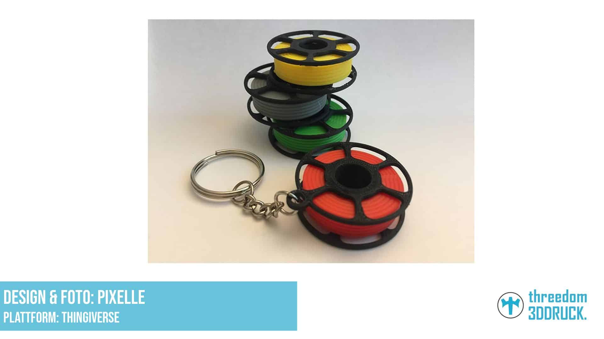 Mini-Filament-Schlüsselanhänger mit Ständer