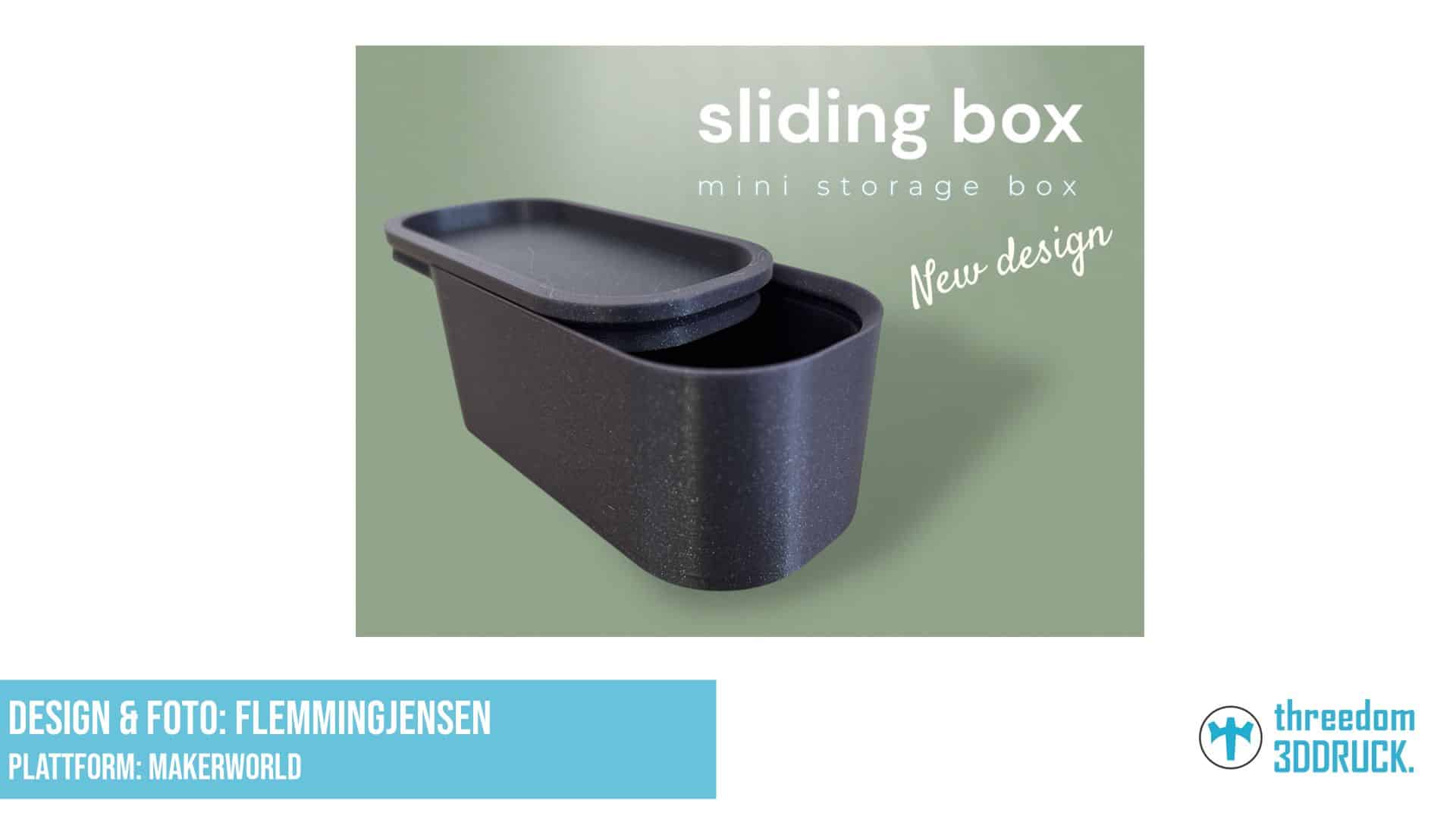 Mini-Schubladenbox mit neuem Verschluss