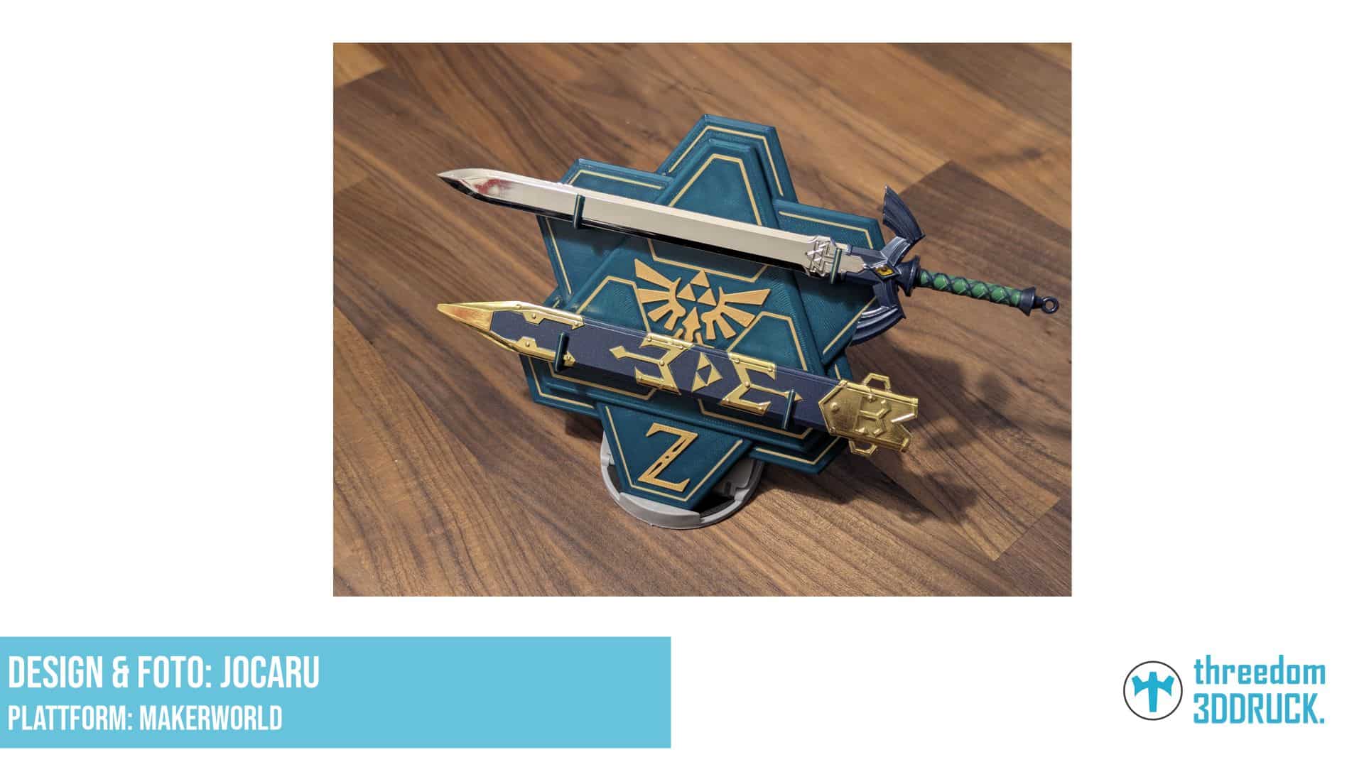 Wandhalterung für Miniatur-Master-Schwert mit Scheide aus The Legend of Zelda