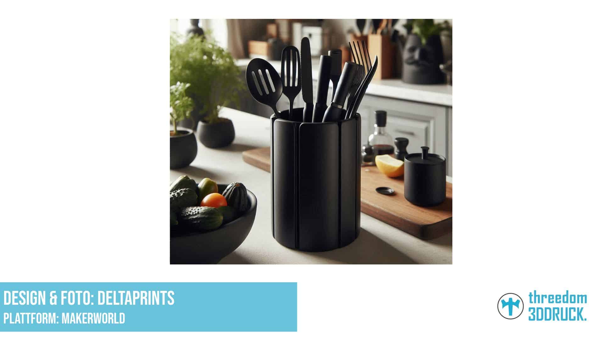 Küchenutensilienhalter für 8 Teller