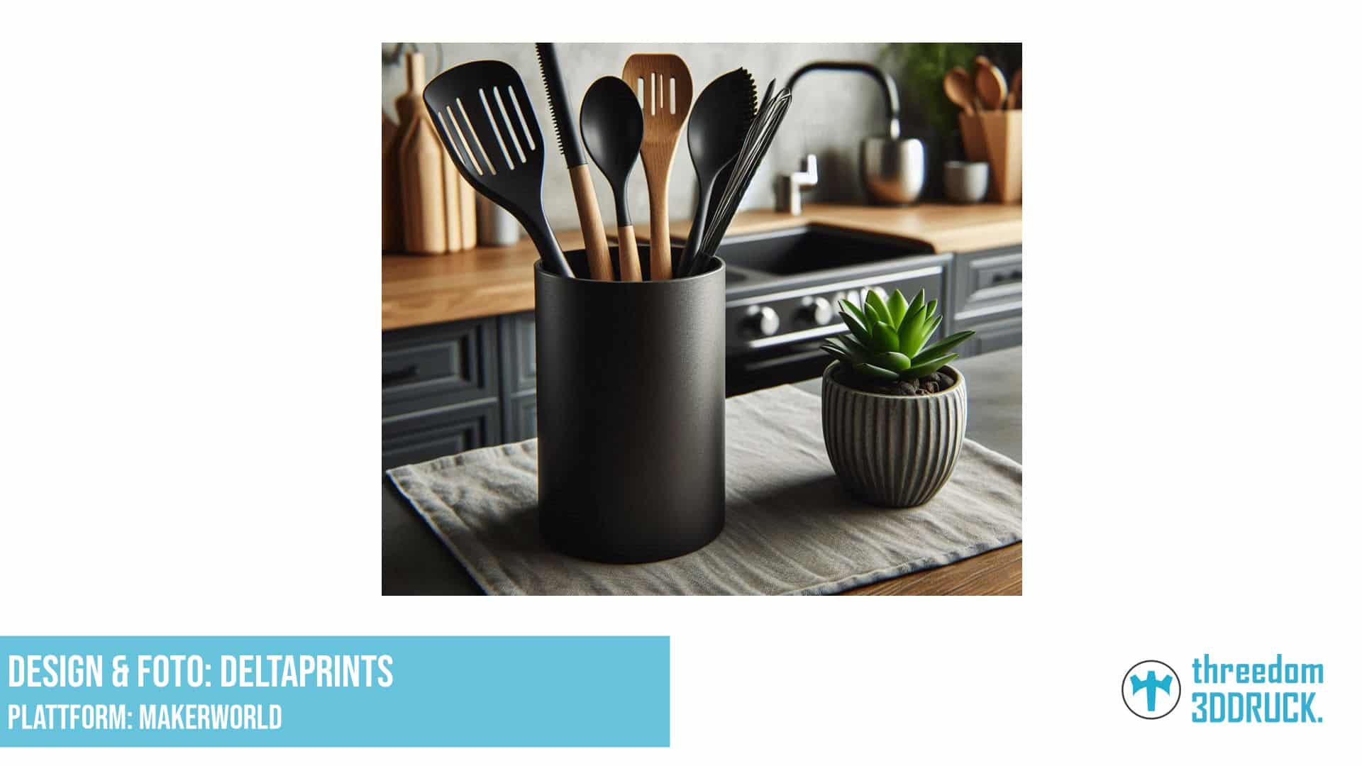 Moderner Runder Küchenutensilien-Halter