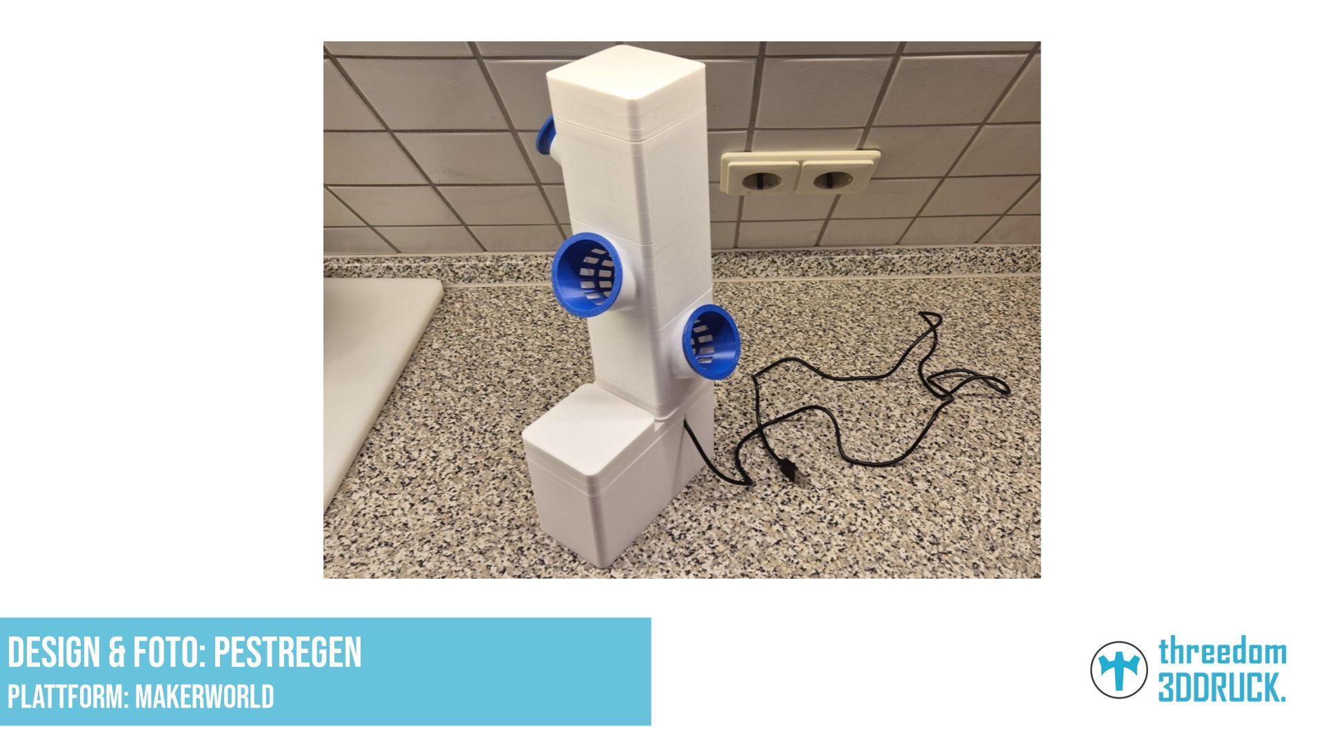 Modulares Hydroponik-Turmsystem mit Wassertank