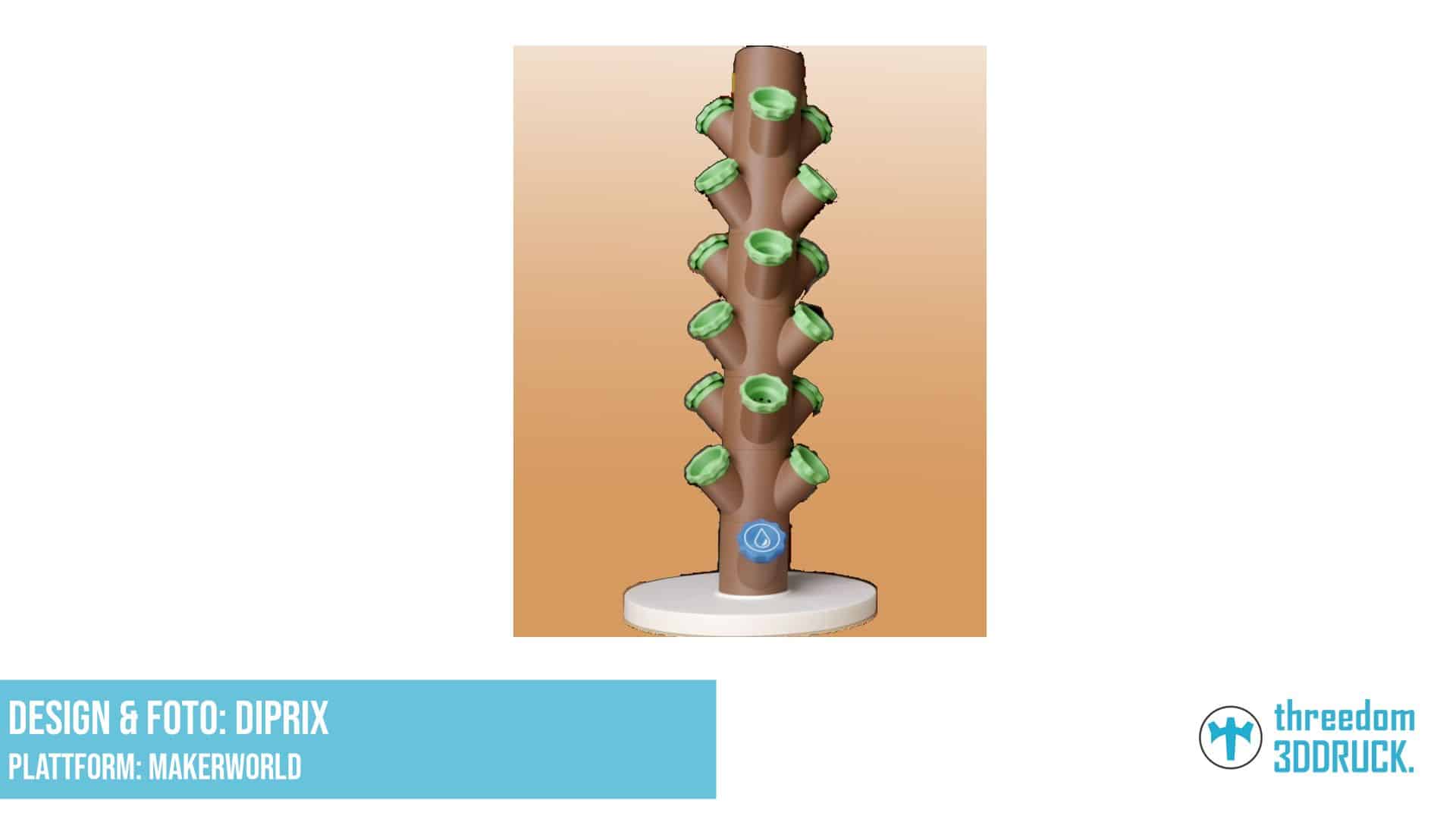 Modulares Hydroponik-Gewächshaus für 3D-Druck