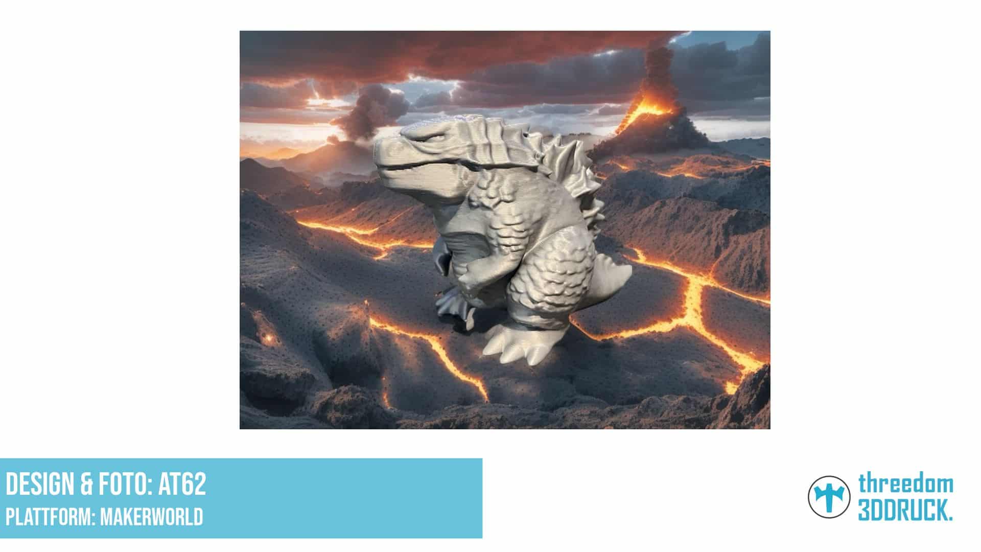 Niedlicher Godzilla-Universum Schlüsselanhänger