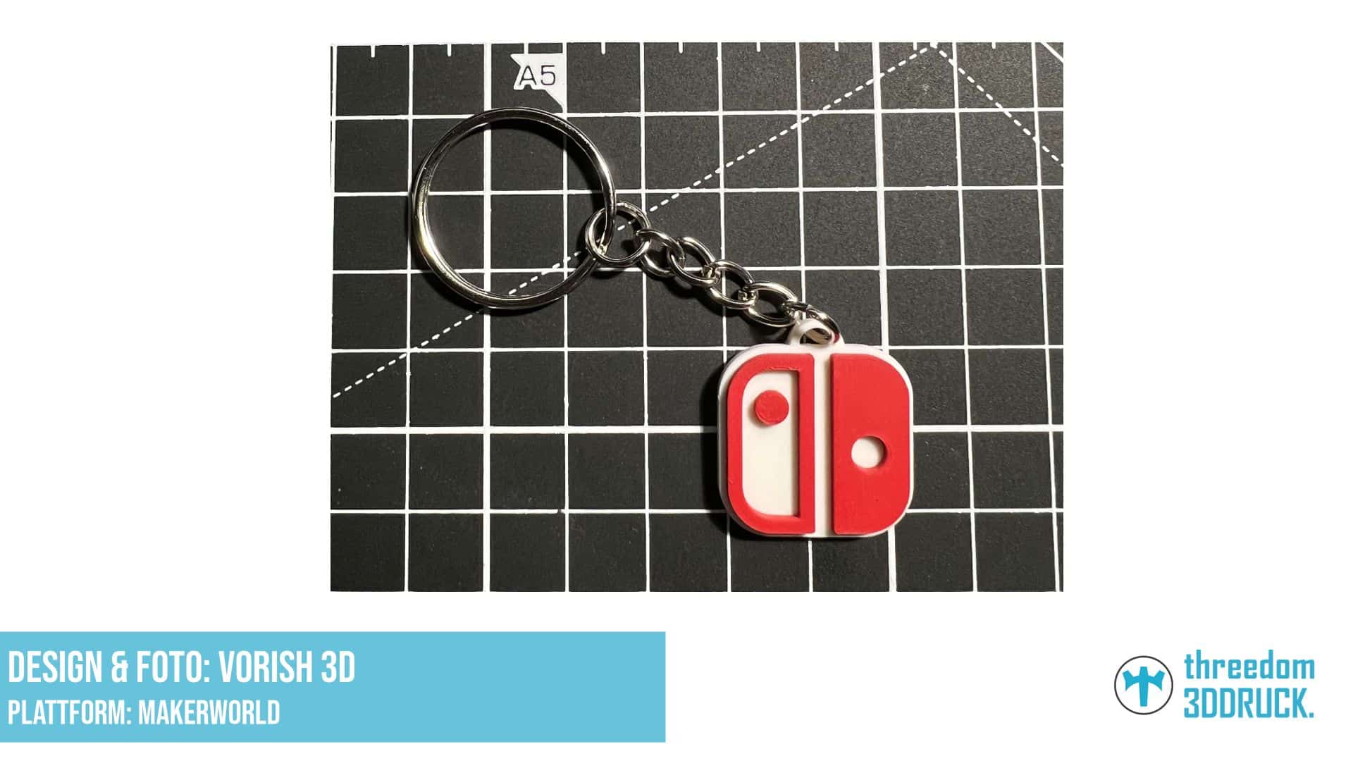 Nintendo Switch Logo Schlüsselanhänger – Multicolor