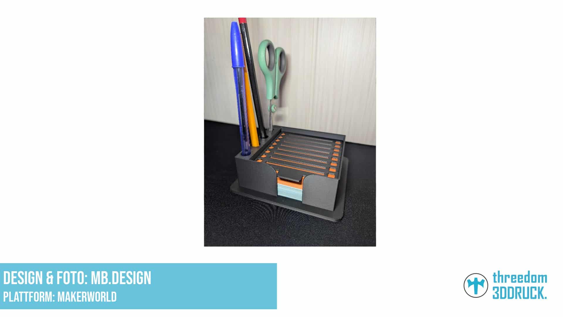 Notizhalter mit Schablonenfunktion