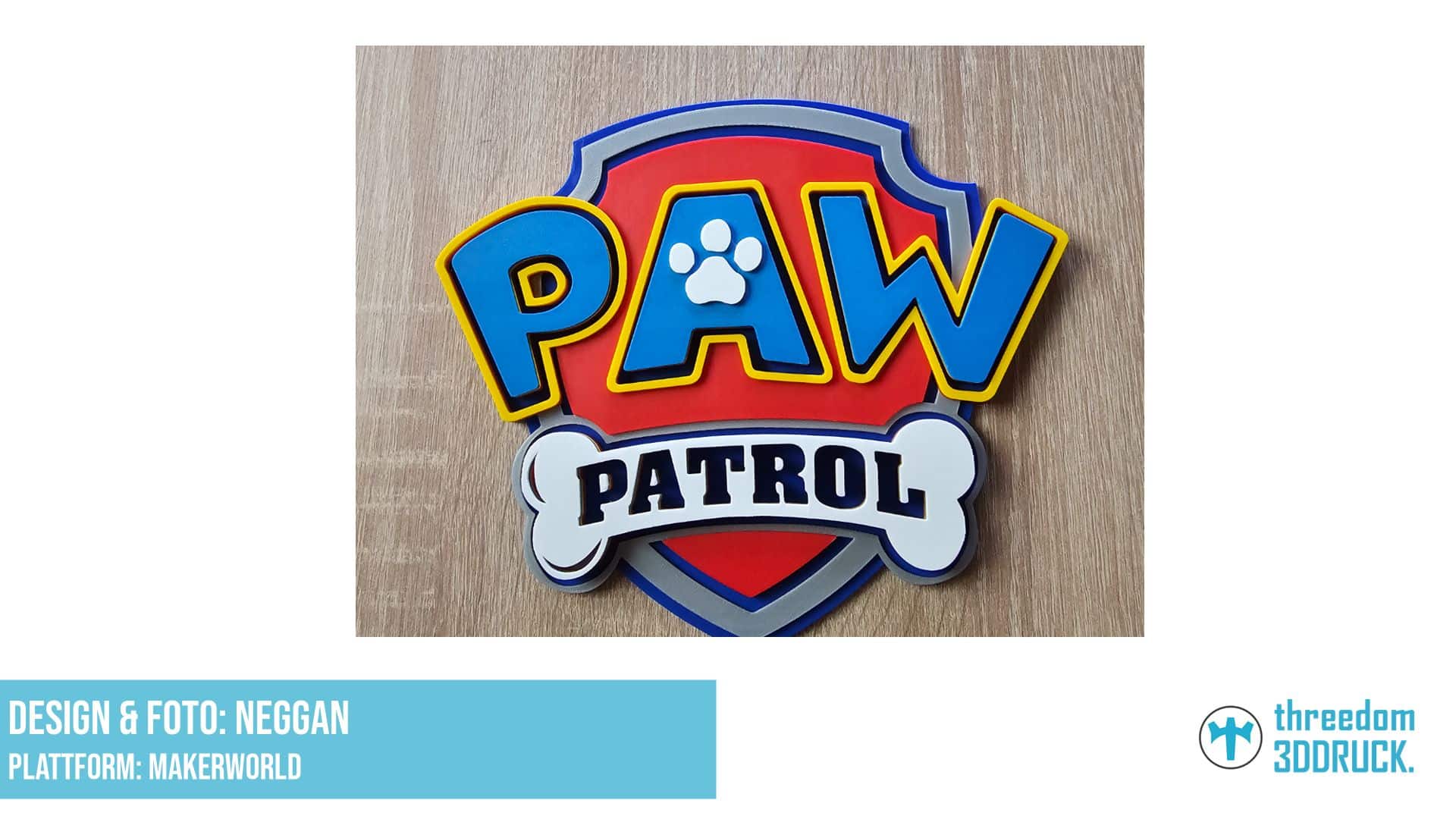 Paw Patrol Logo Großformat 220x190mm