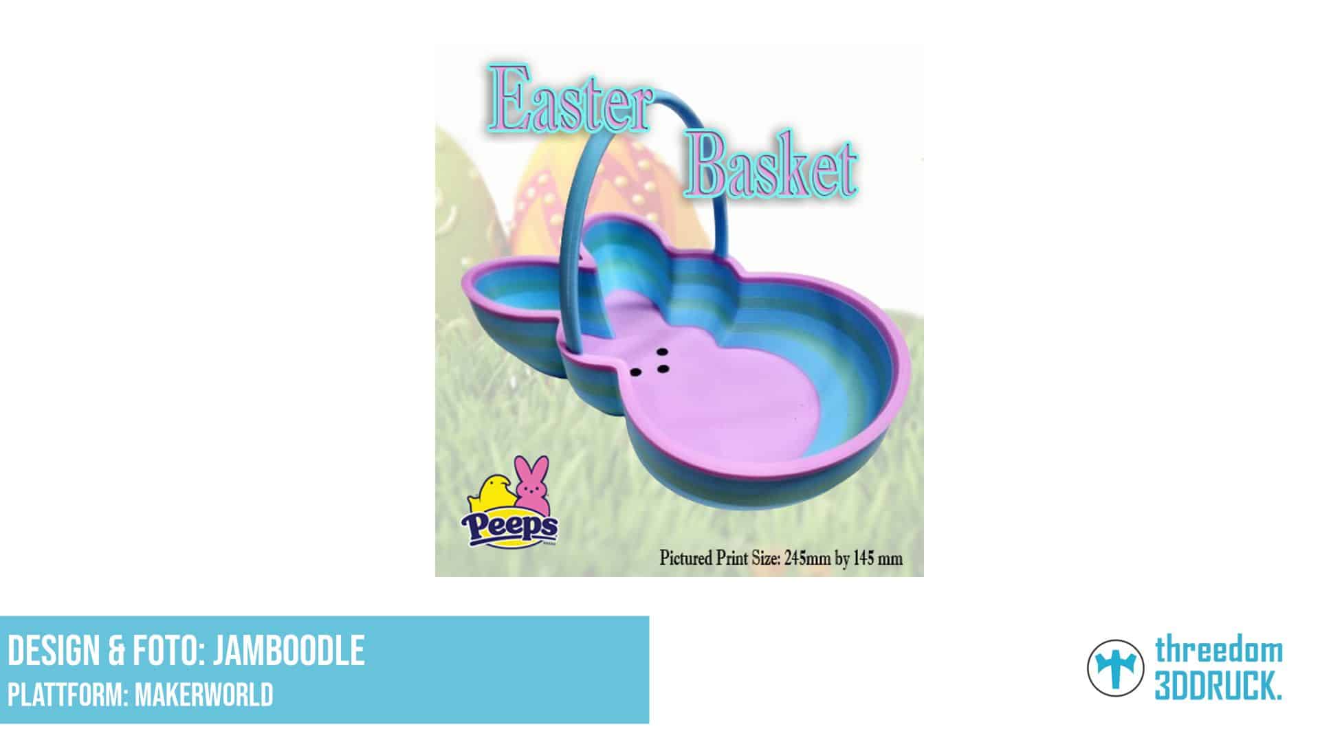 Osterhasen-Korb in Peeps-Design