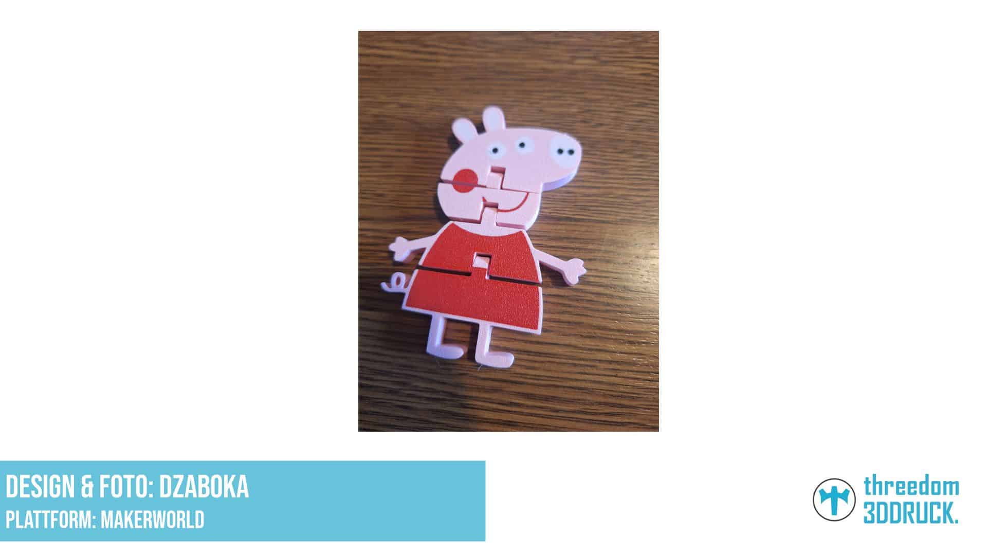 Articulated Peppa Pig Figur
