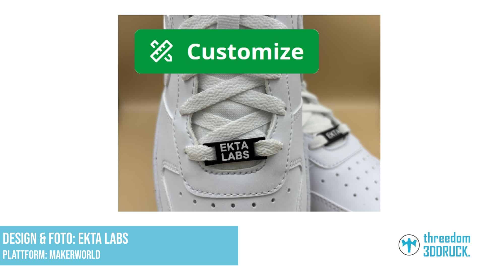 Personalisiertes Sneaker-Lace-Tag