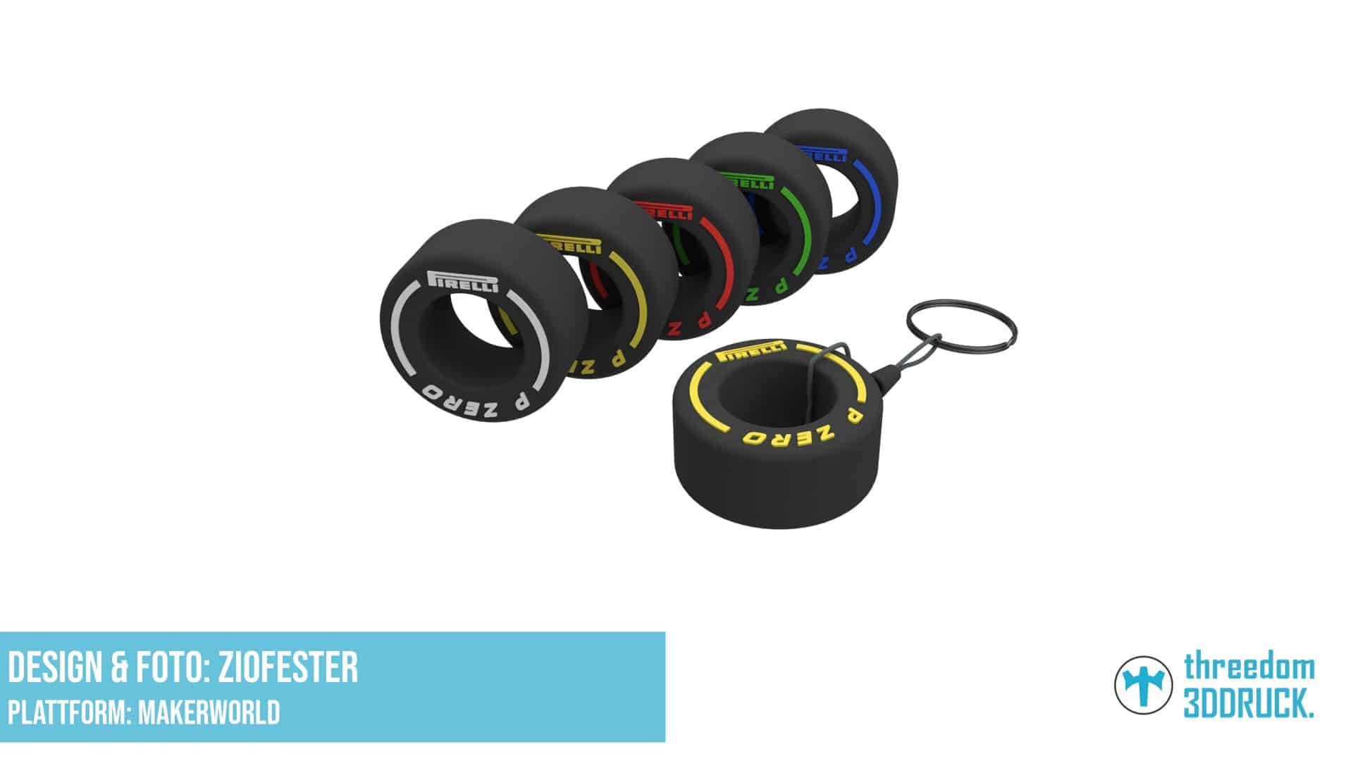 Pirelli P Zero F1 Reifen-Schlüsselanhänger