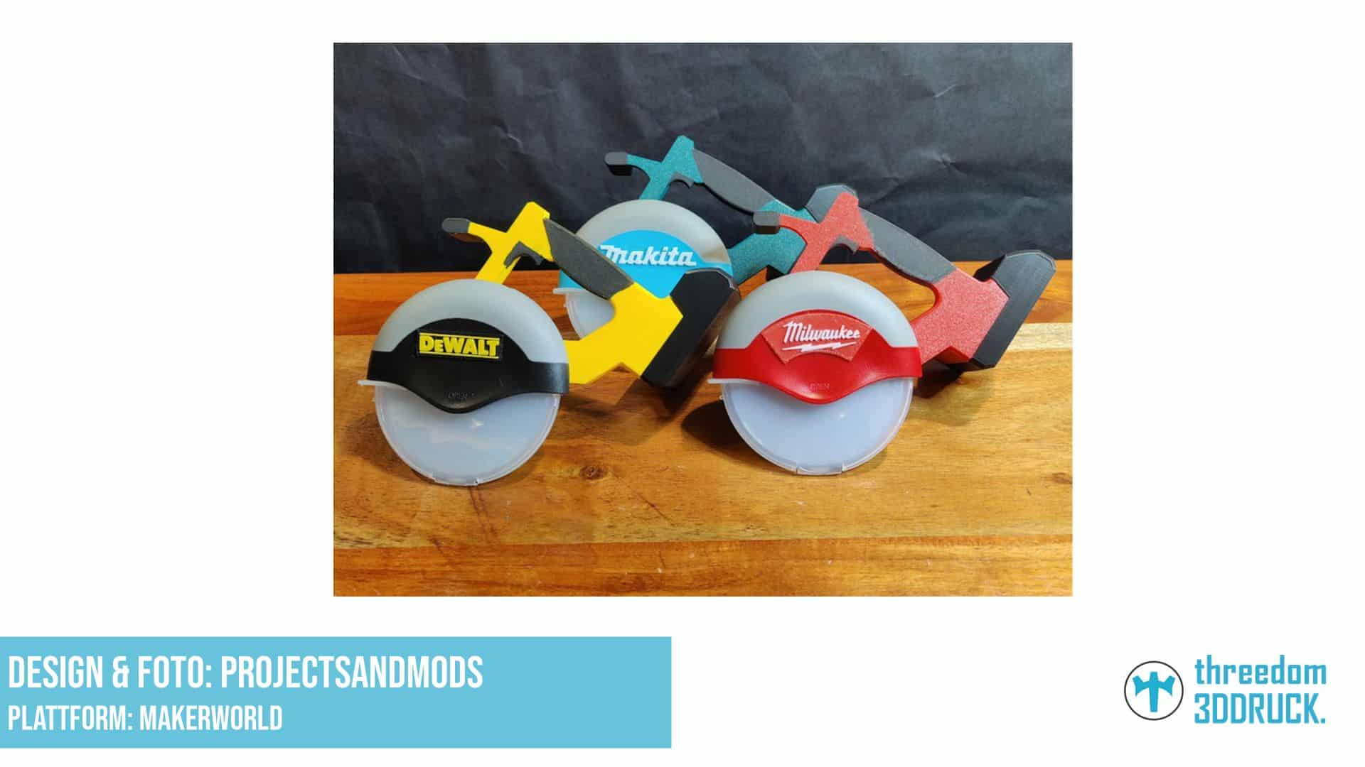 Power Tool Pizza Cutter für Werkzeugliebhaber