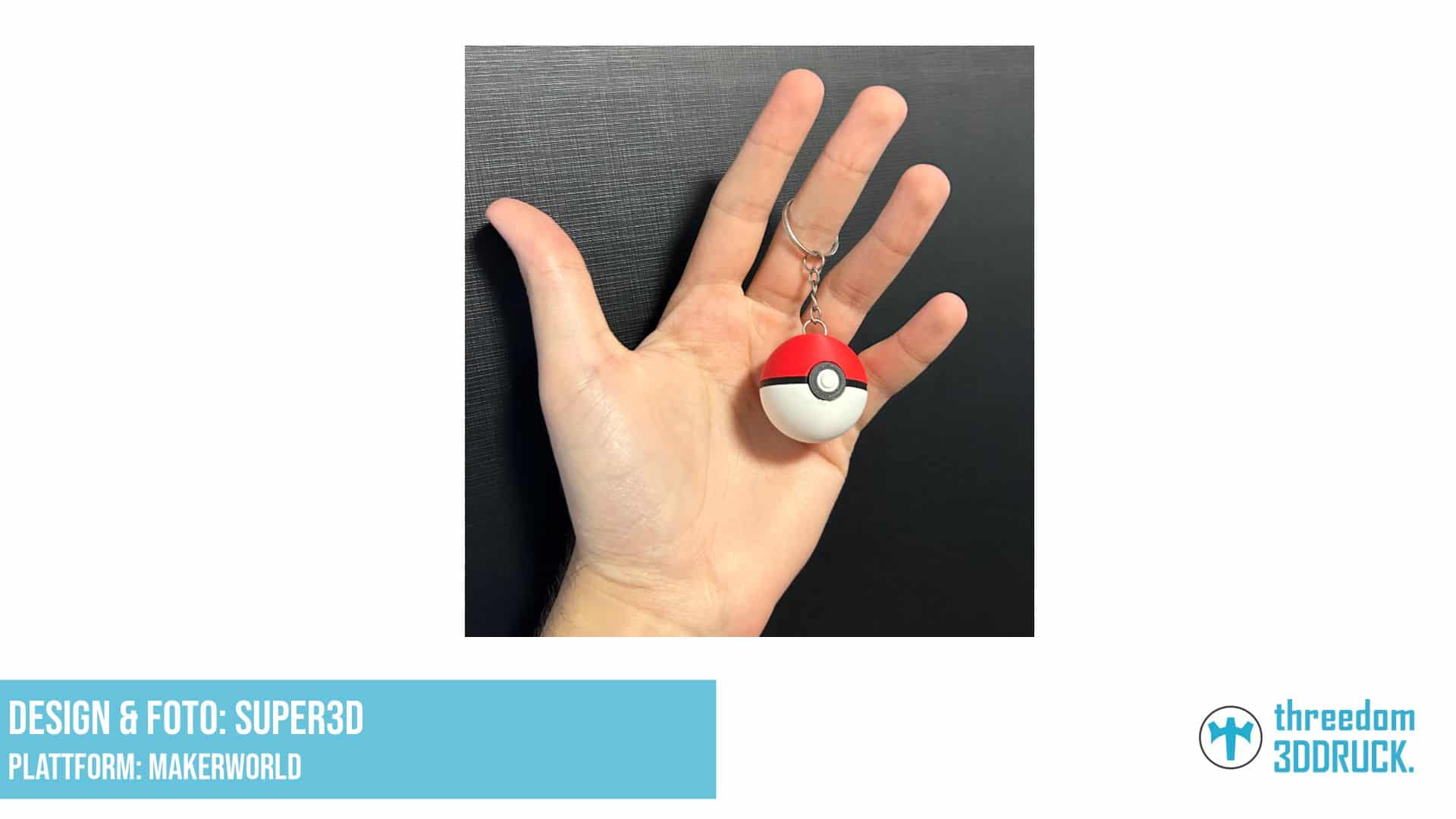 Pokeball-Schlüsselanhänger für Pokémon-Fans