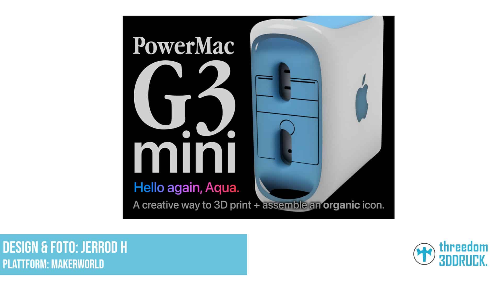 PowerMac G3 Mini Gehäuse für M4 Mac mini