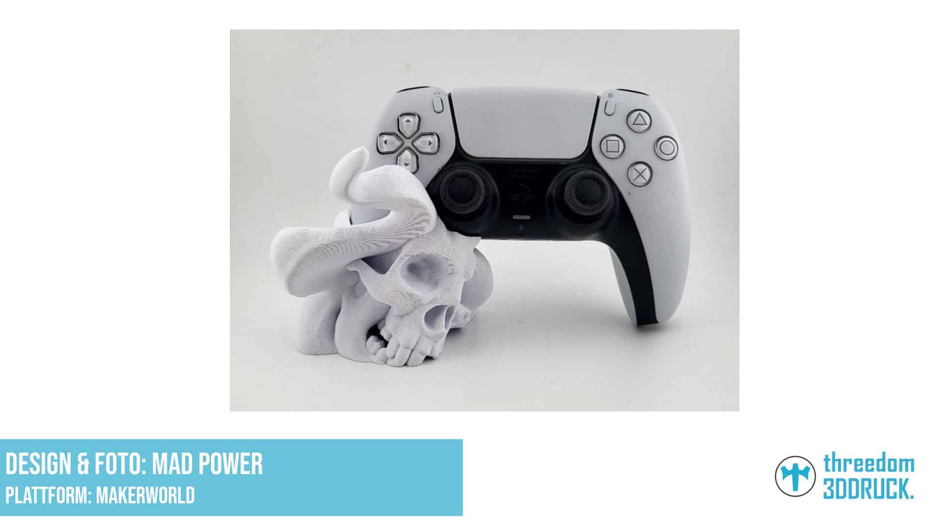 PS5 Controller Halter Rauchschädel