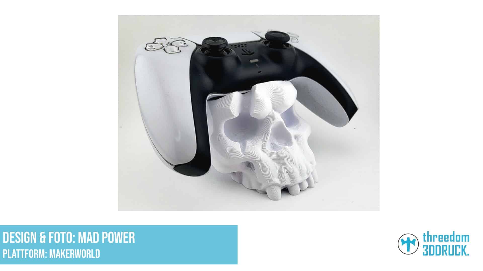 PS5 Controller Halter Schädel