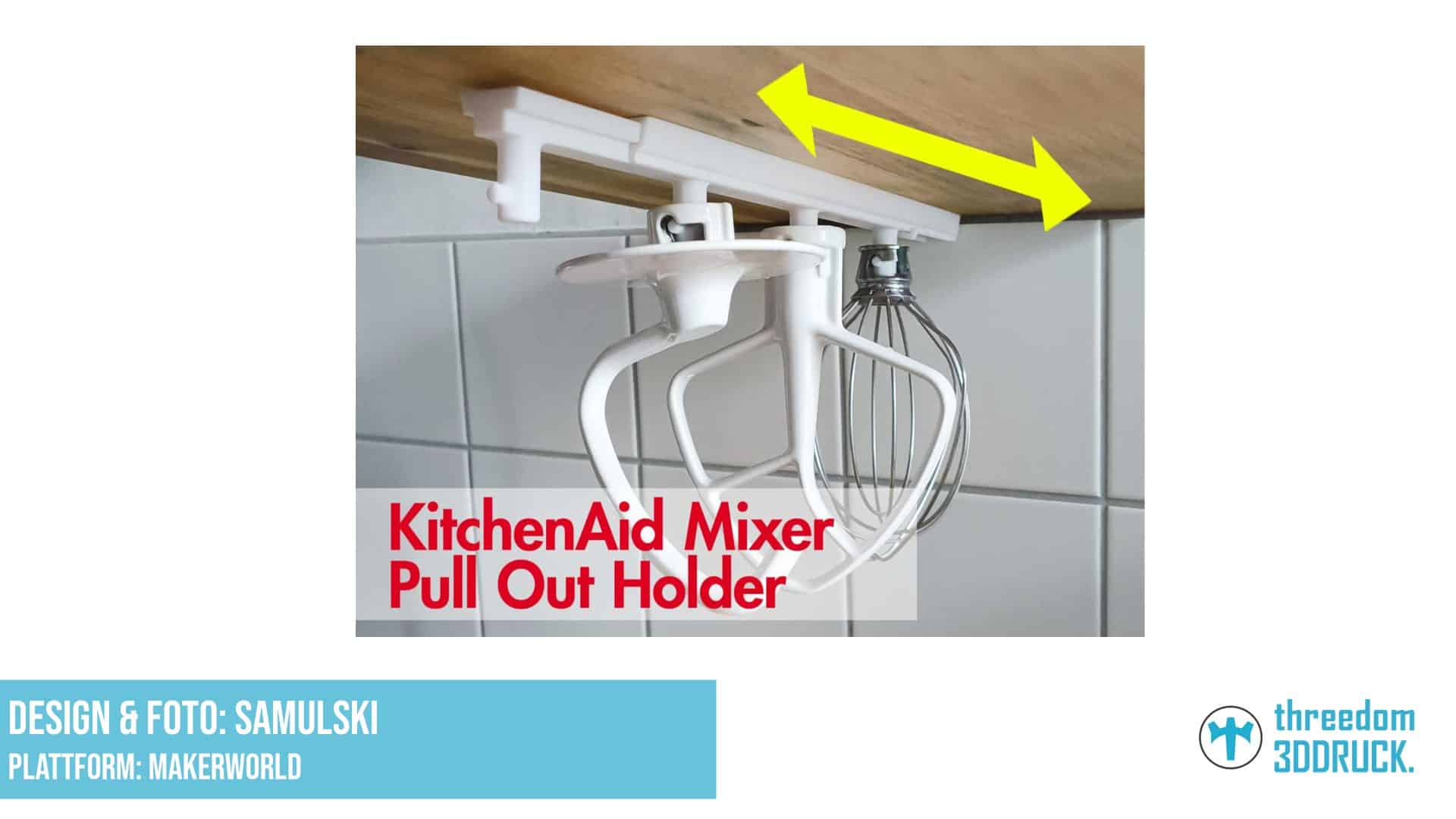 KitchenAid Mixer Zubehörhalter für 4 Aufsätze