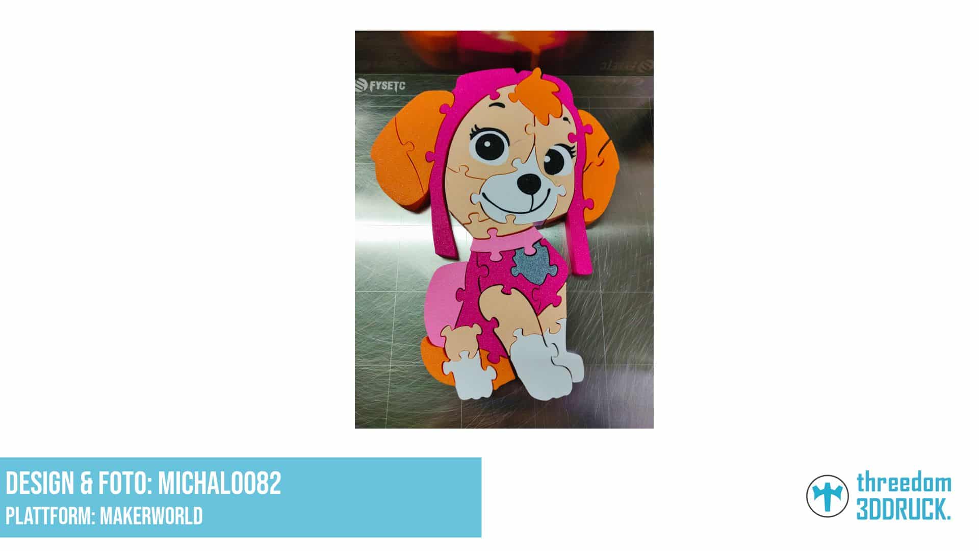 Paw Patrol Skye Zahlen- und Buchstabenpuzzle