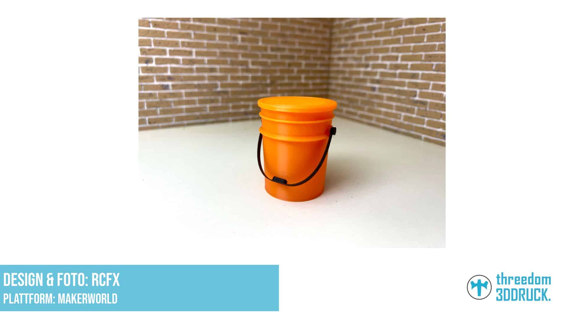 1/10 Eimer mit Deckel und Griff für RC-Modelle