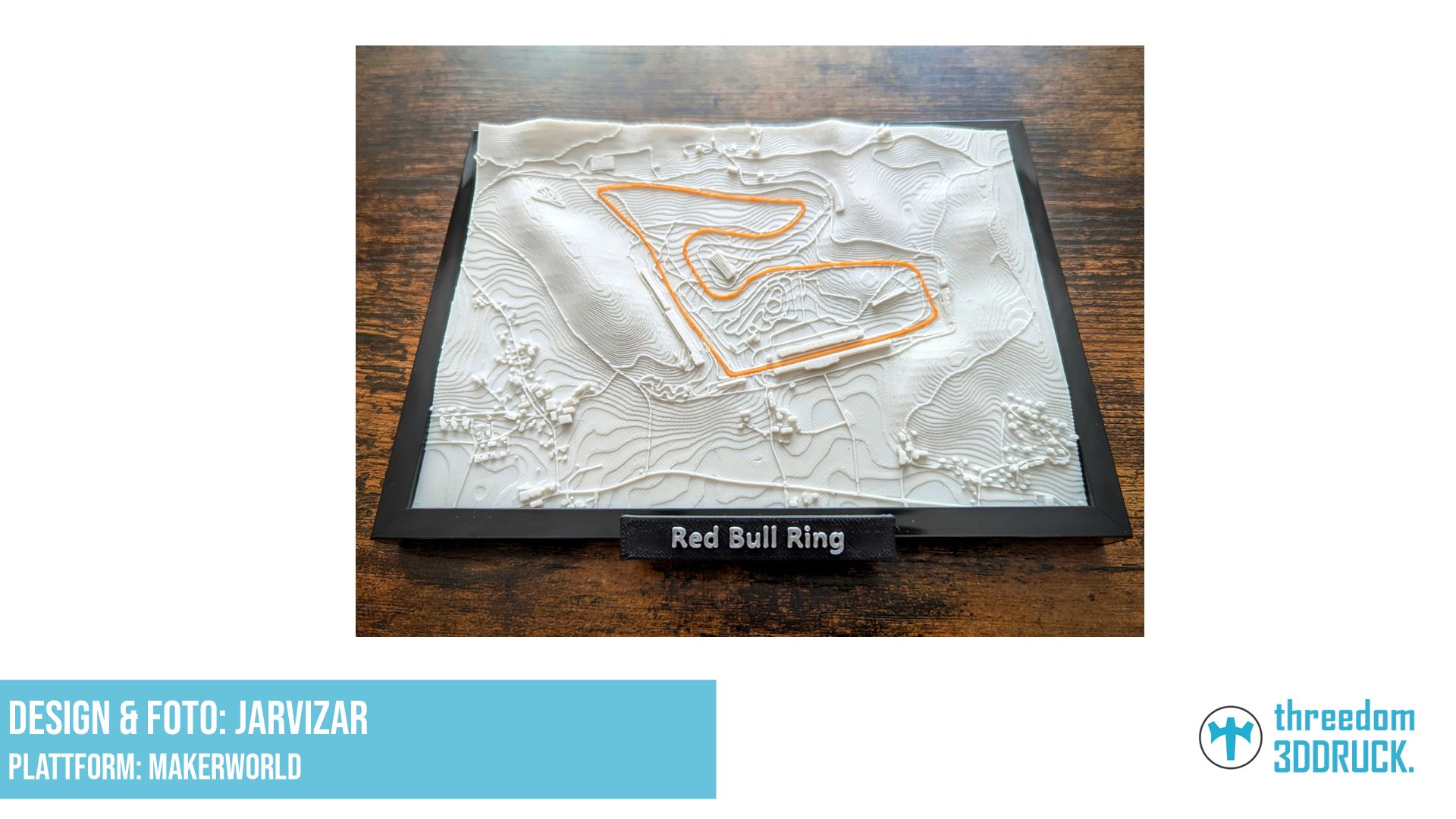 Red Bull Ring Spielberg 3D Miniatur (F1 Edition)