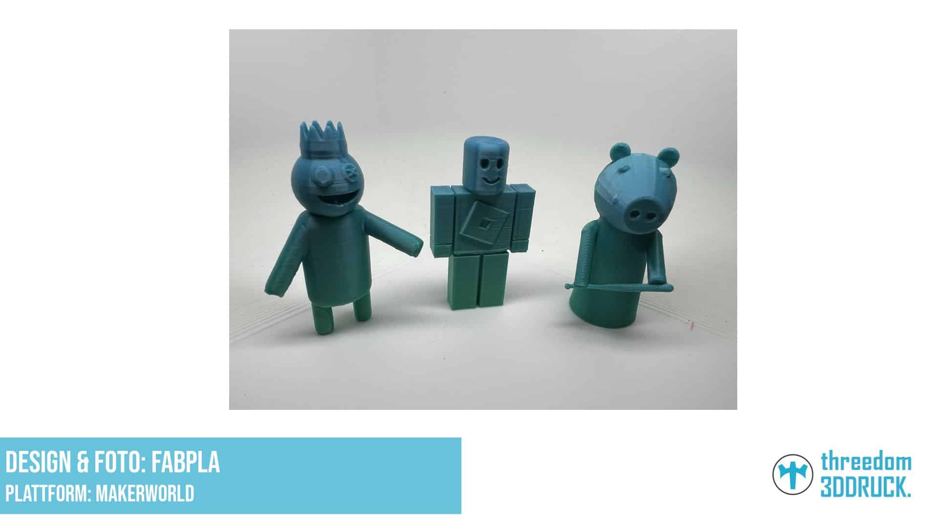 Roblox-Figuren-Set: Blue, Newb, Piggy