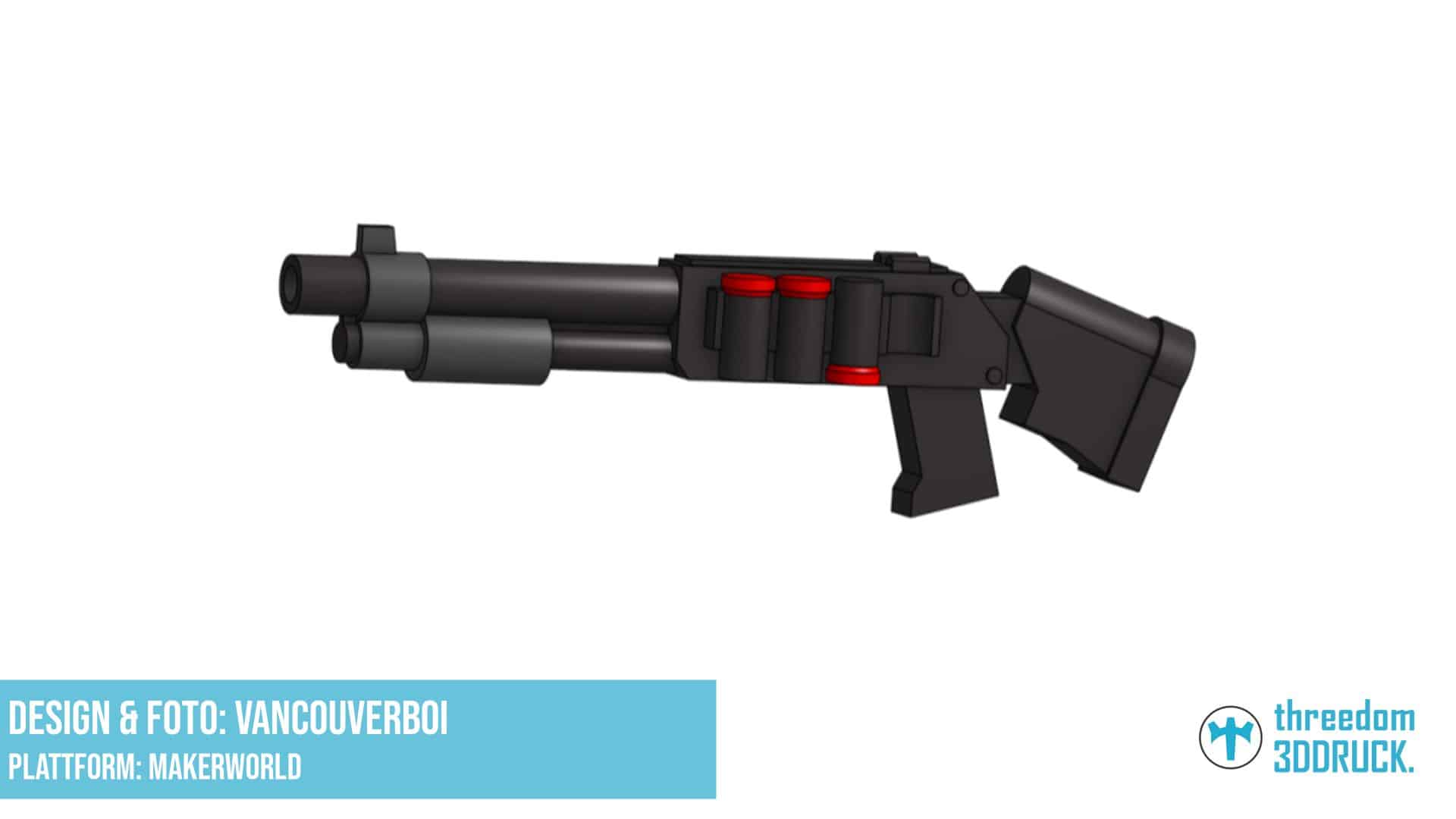 Roblox Rivals Shotgun Miniaturmodell