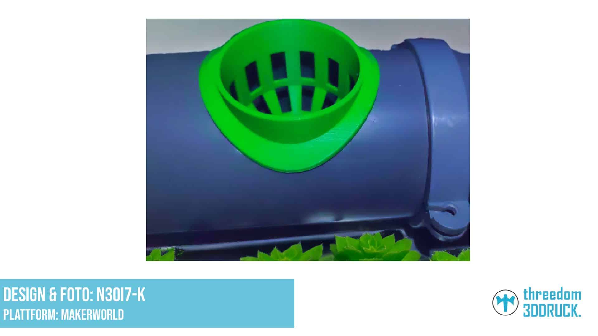 Robuster Topf für PVC-Rohr-Hydroponik Ebb&Flow-System