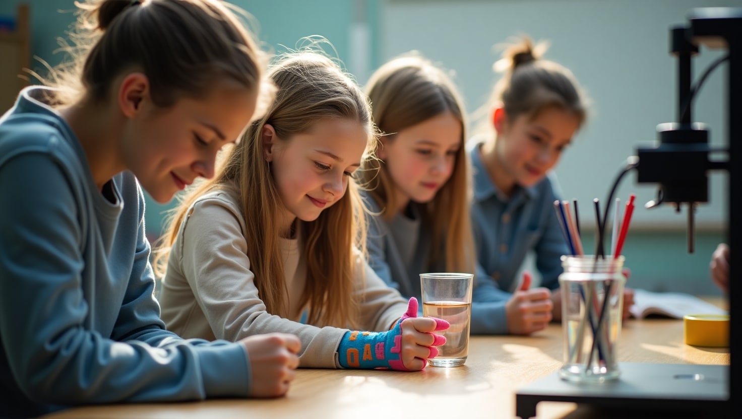 Schüler entwickeln 3D-Handprothese für Mitschülerin