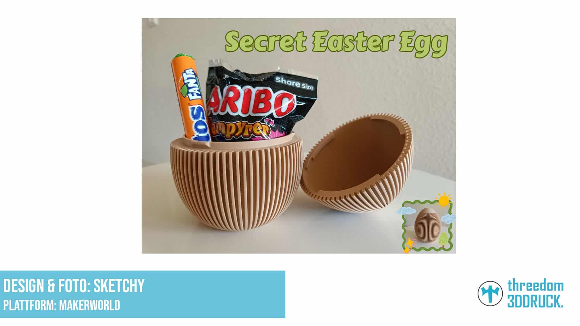 Osterei mit Drehverschluss