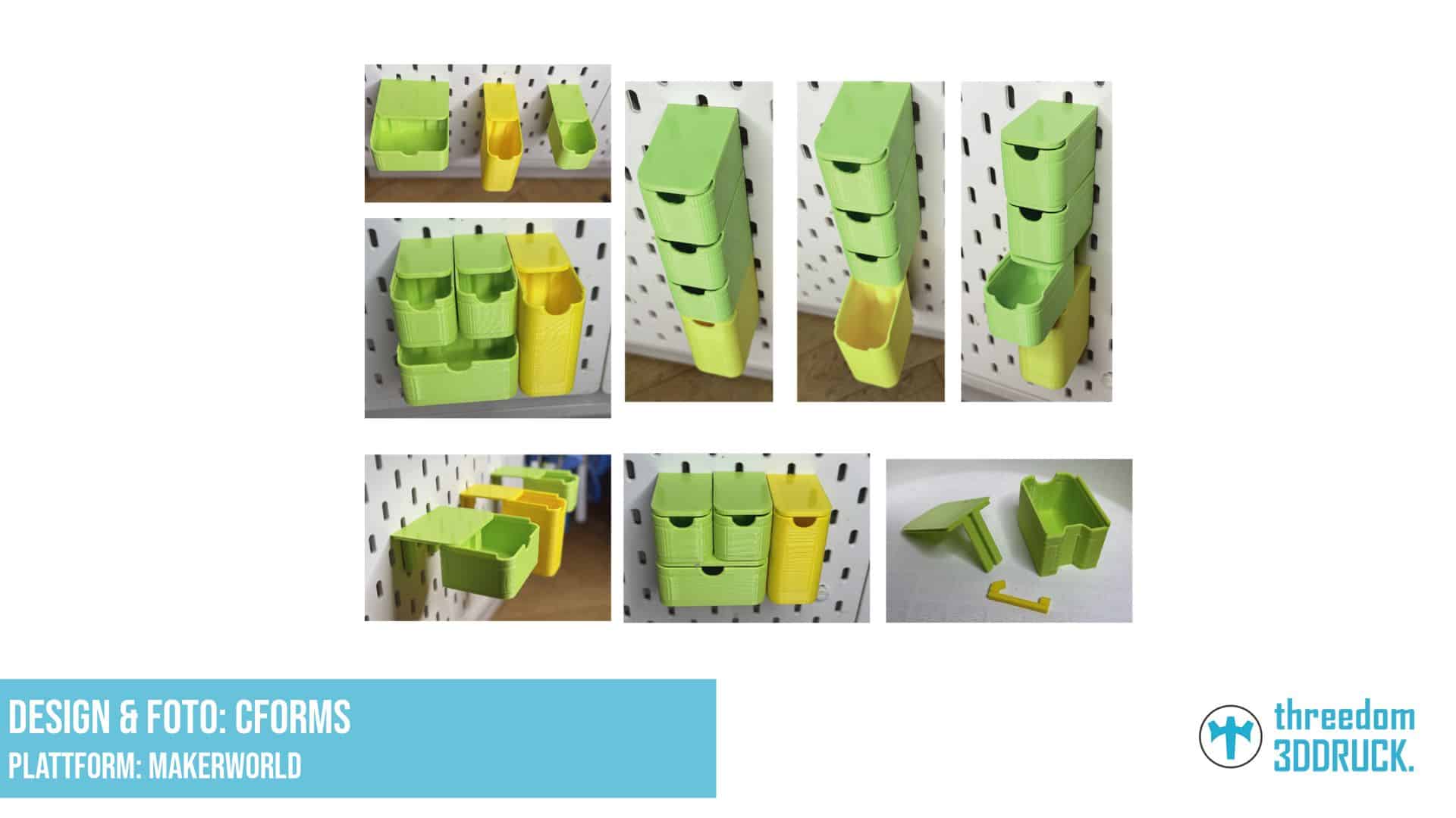 SKADIS Schublade für perfekte Rasterplatzierung