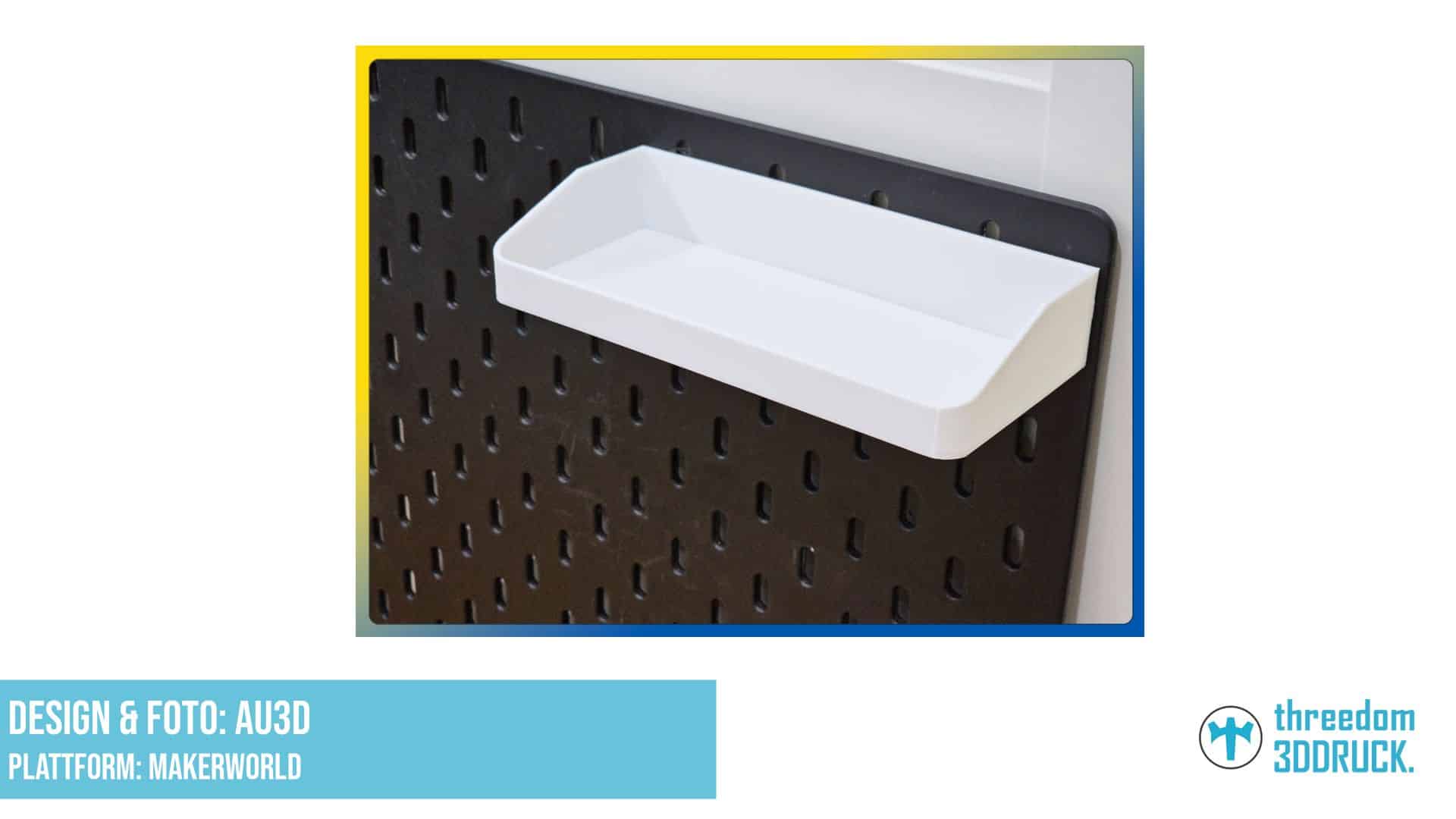 Skadis Regal mit integrierten Haken