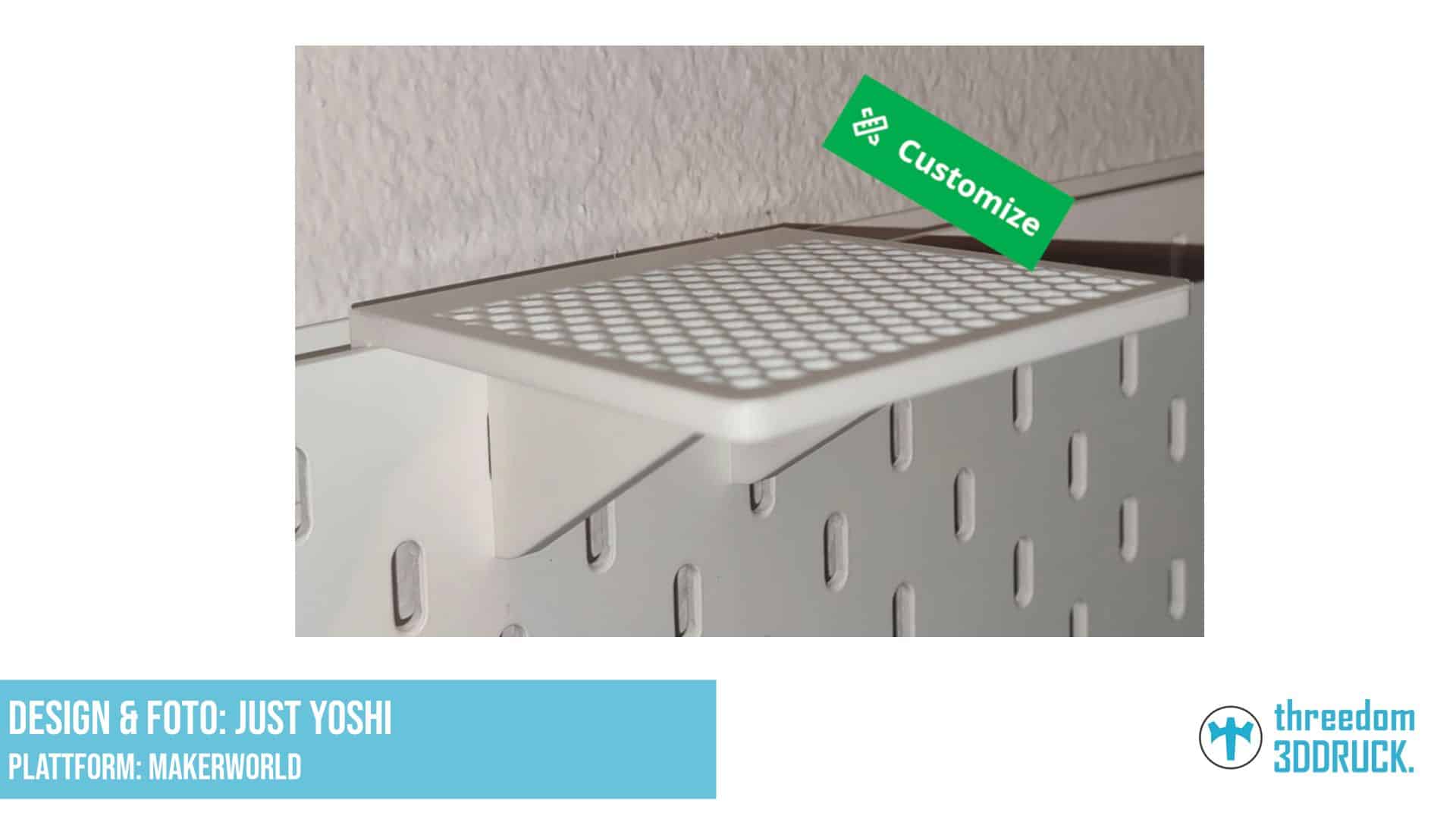 Skadis Regalbrett 100×100